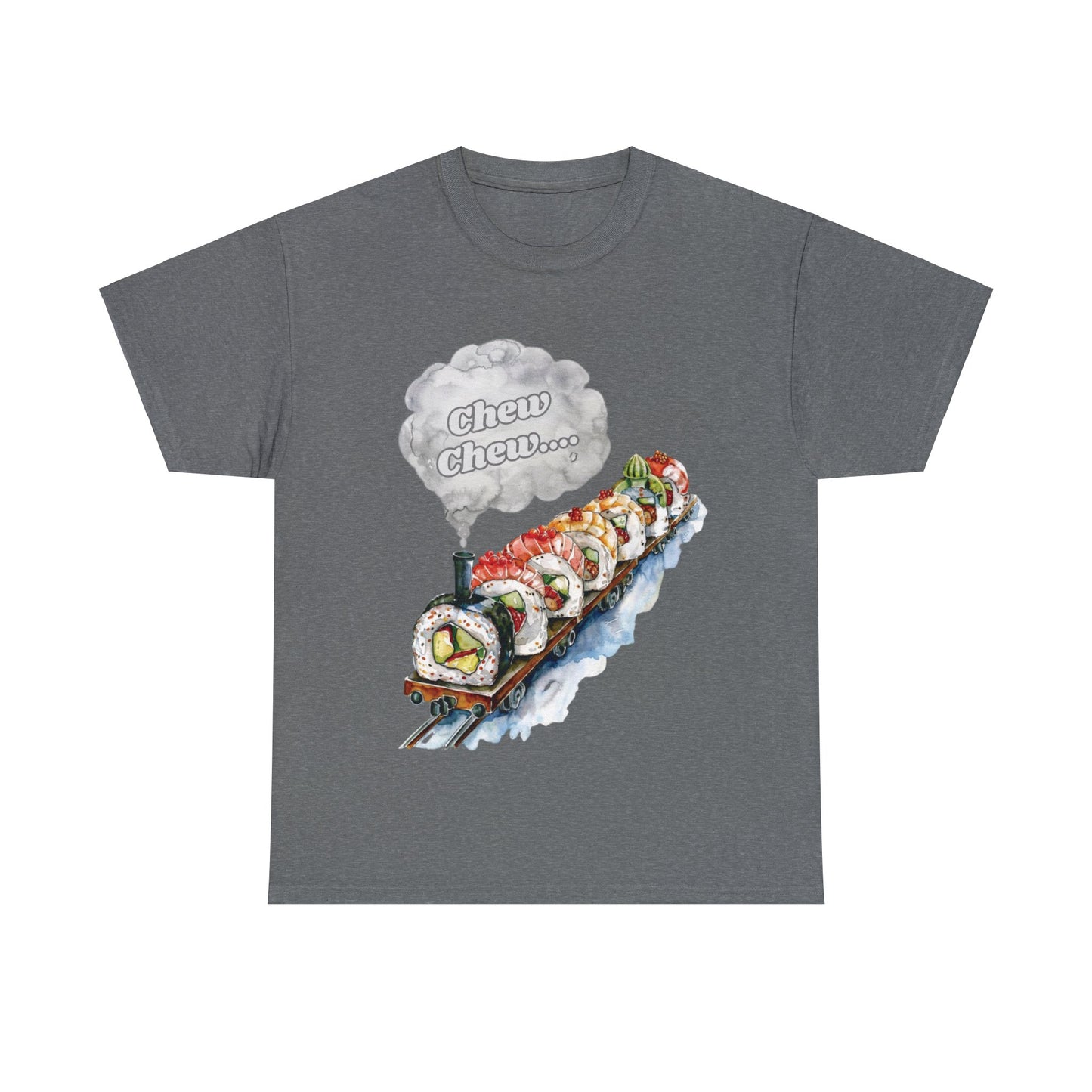 Chew Chew.... Sushi Train T-Shirt - Gnarly Ninja Printables