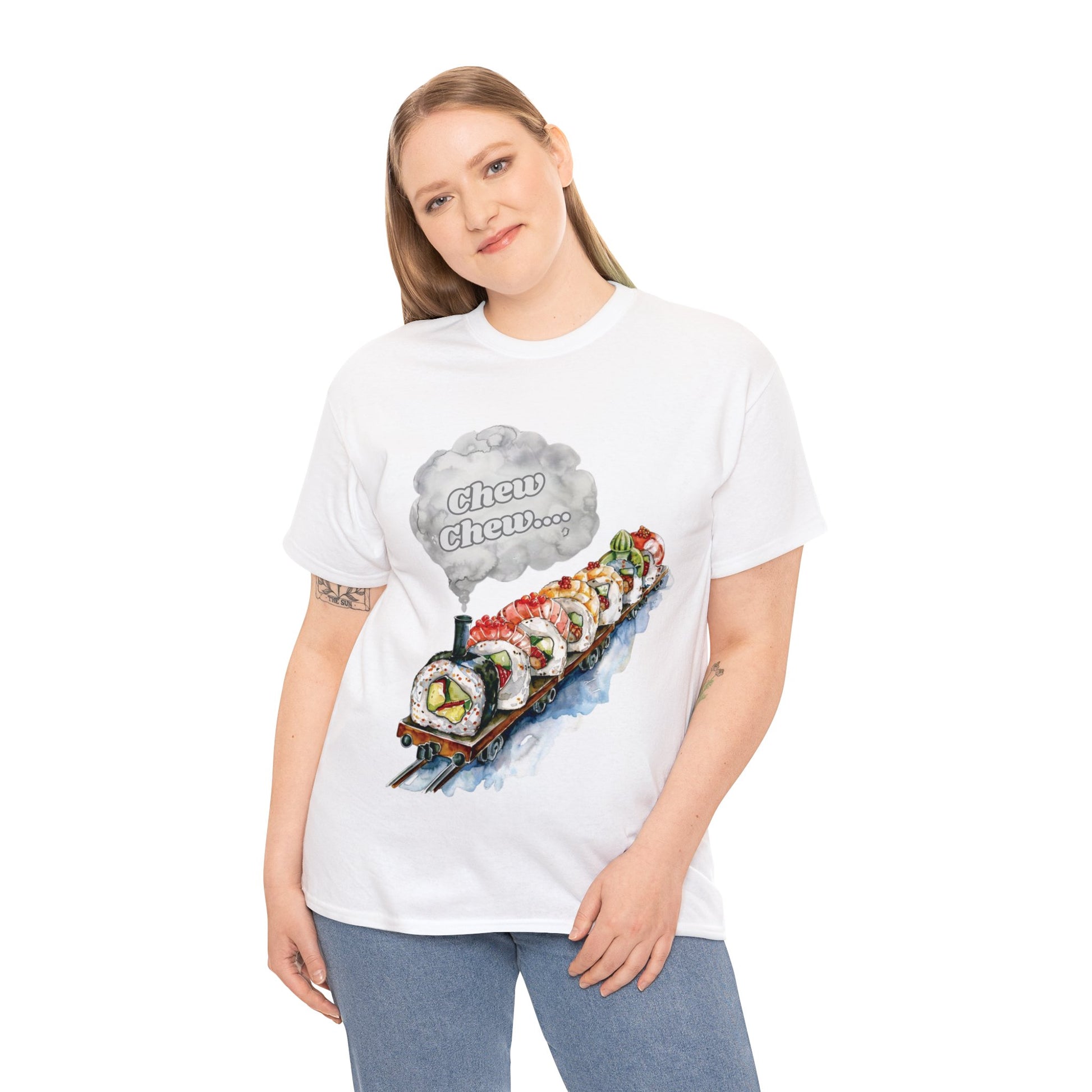 Chew Chew.... Sushi Train T-Shirt - Gnarly Ninja Printables