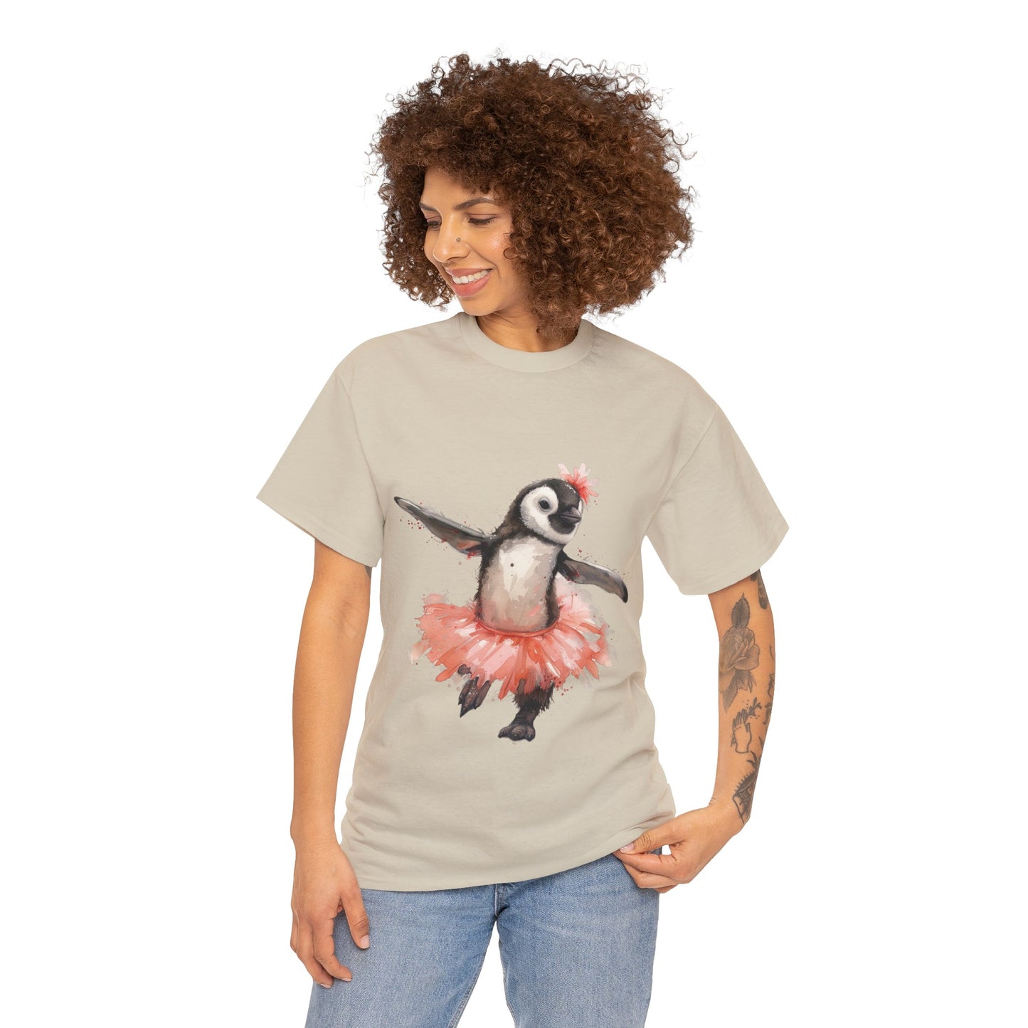 Cute Penguin Ballerina T-shirt - Gnarly Ninja Printables