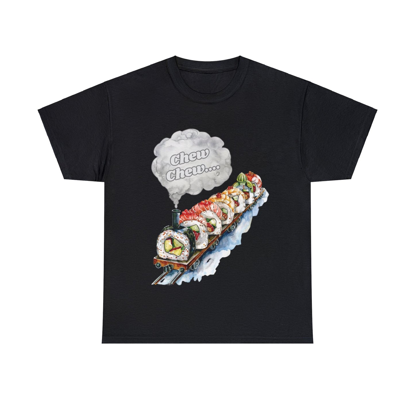 Chew Chew.... Sushi Train T-Shirt - Gnarly Ninja Printables