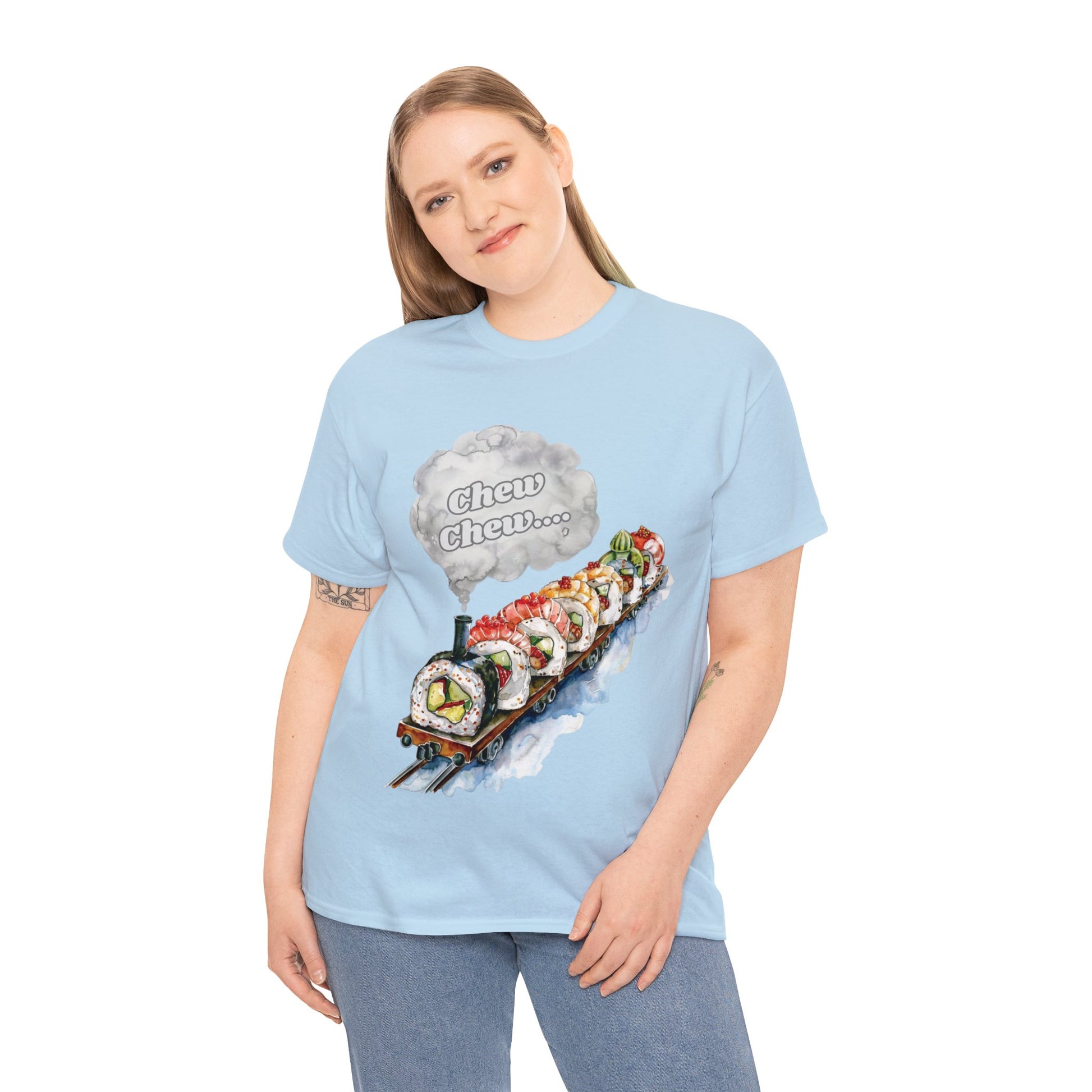 Chew Chew.... Sushi Train T-Shirt - Gnarly Ninja Printables