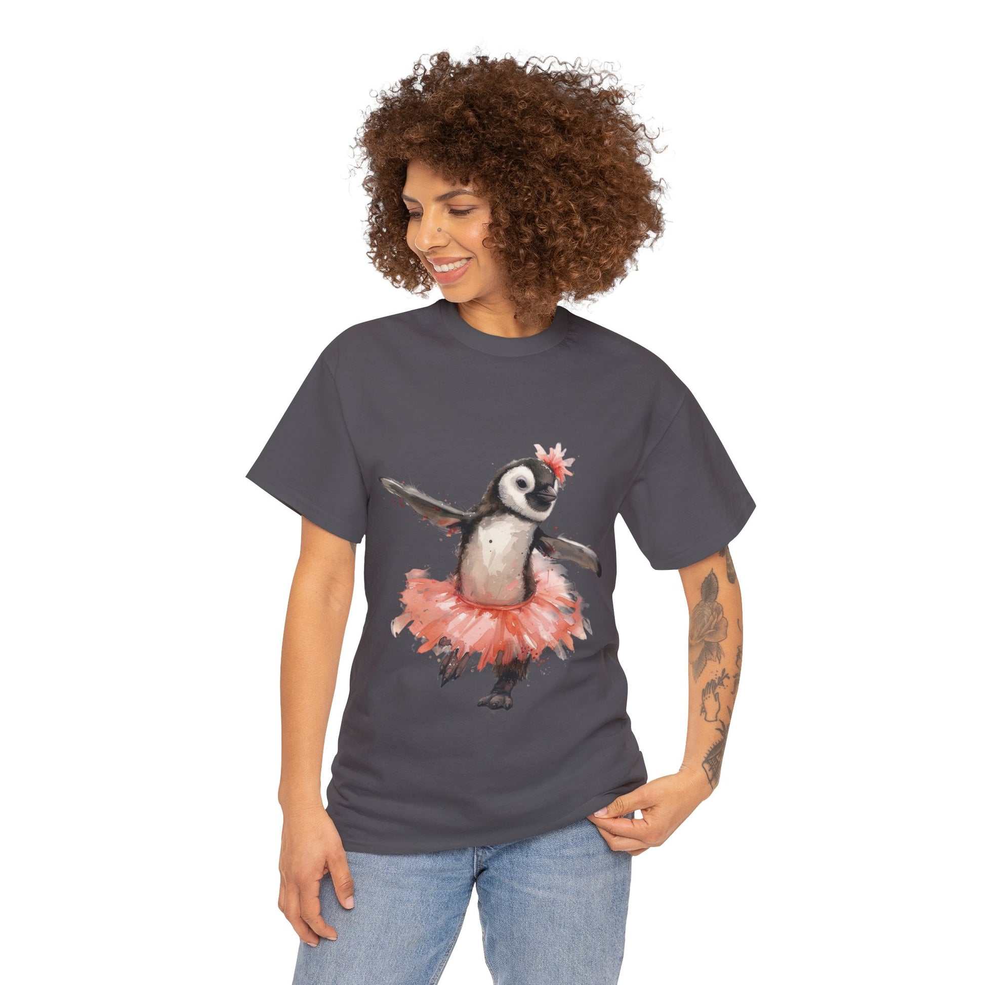 Cute Penguin Ballerina T-shirt - Gnarly Ninja Printables