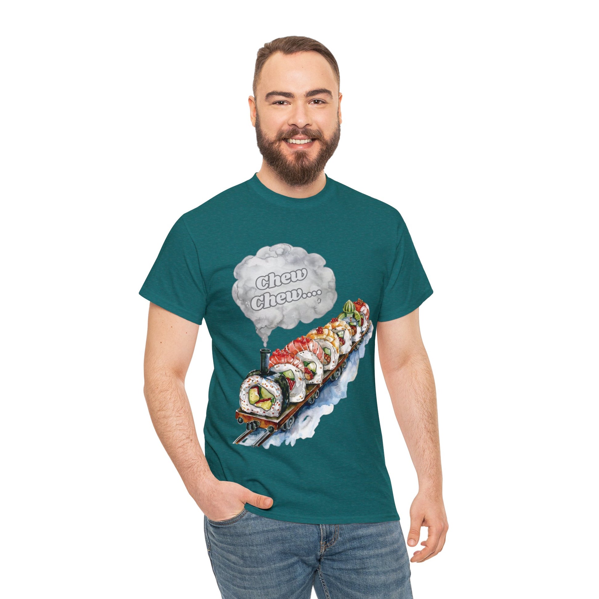 Chew Chew.... Sushi Train T-Shirt - Gnarly Ninja Printables