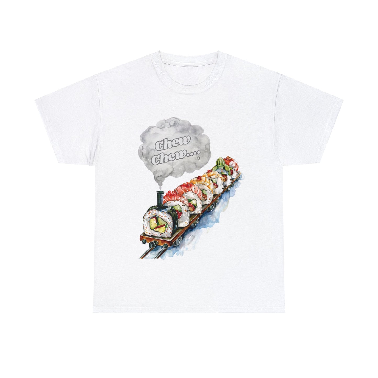 Chew Chew.... Sushi Train T-Shirt - Gnarly Ninja Printables