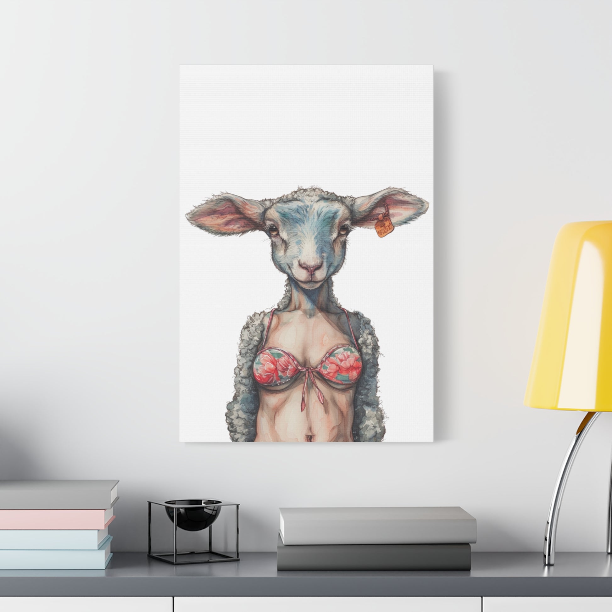 Lamb Bikini Canvas - Gnarly Ninja Printables