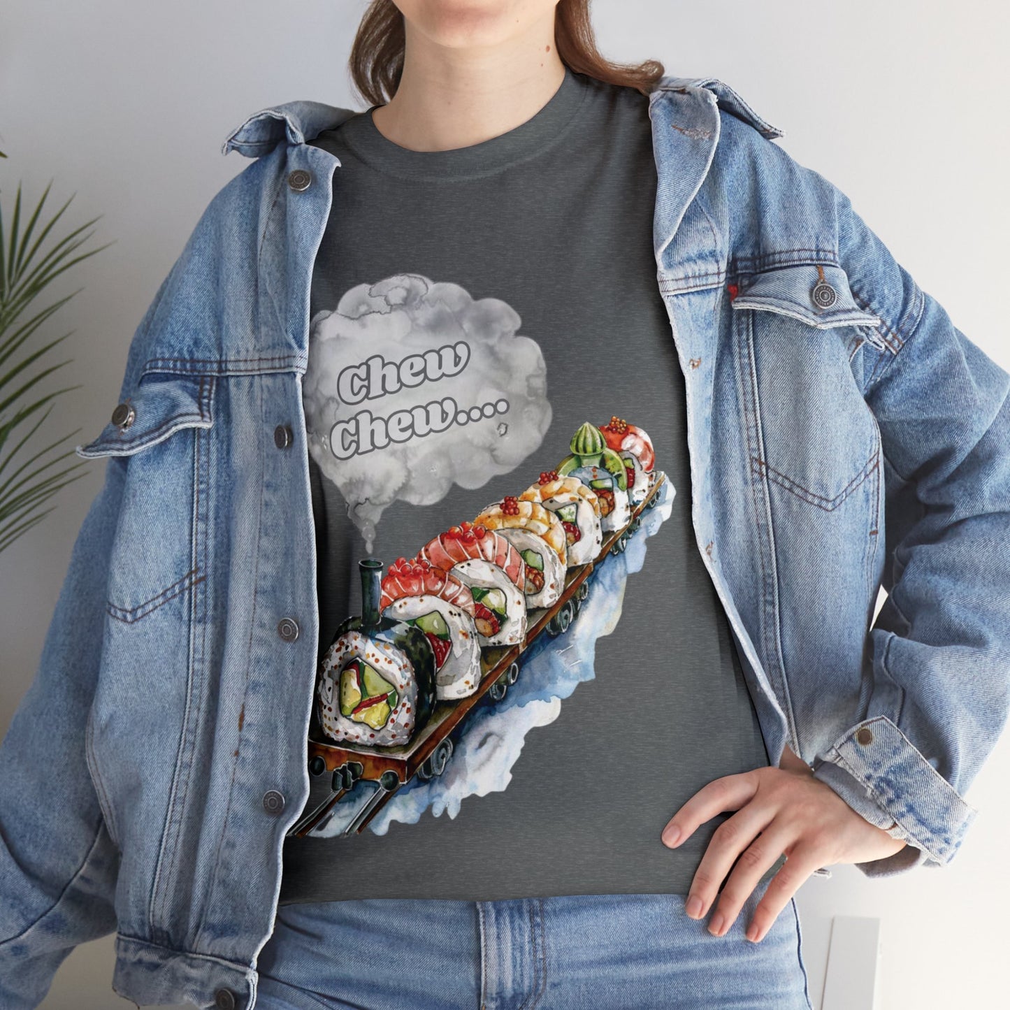 Chew Chew.... Sushi Train T-Shirt - Gnarly Ninja Printables