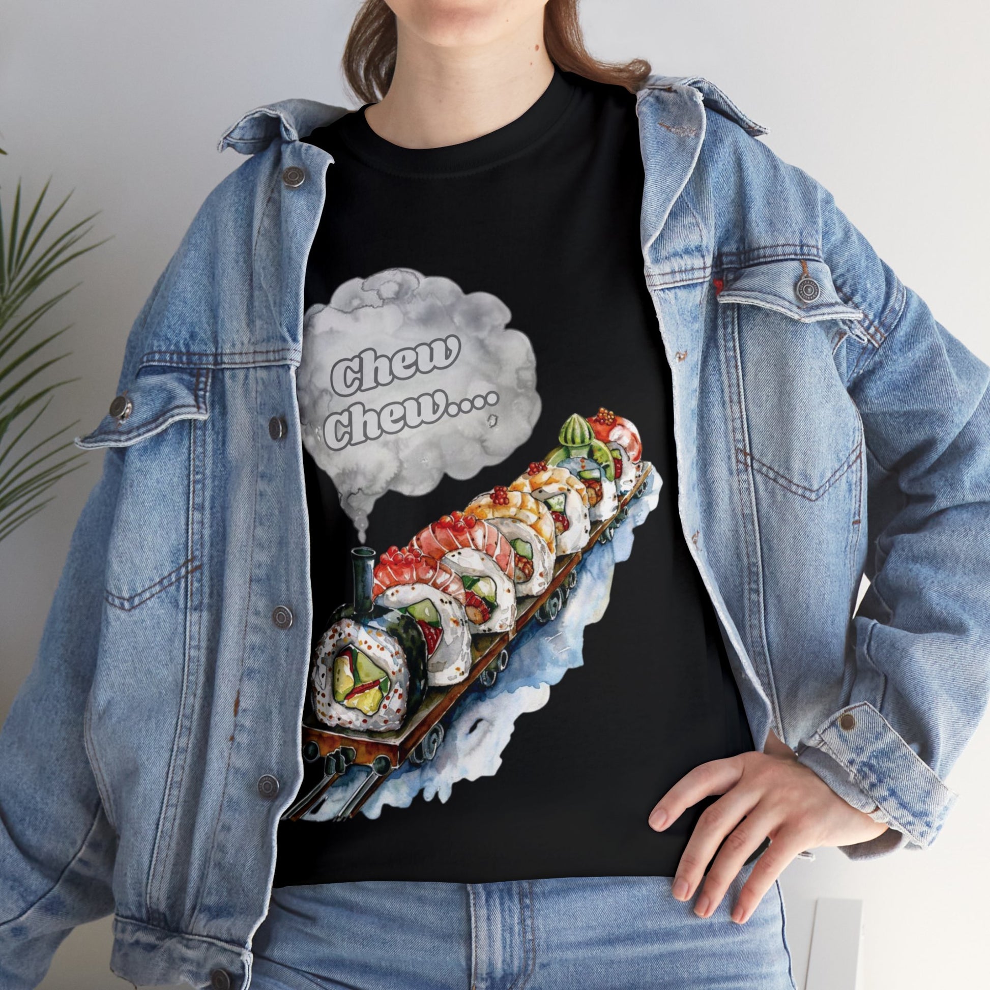 Chew Chew.... Sushi Train T-Shirt - Gnarly Ninja Printables