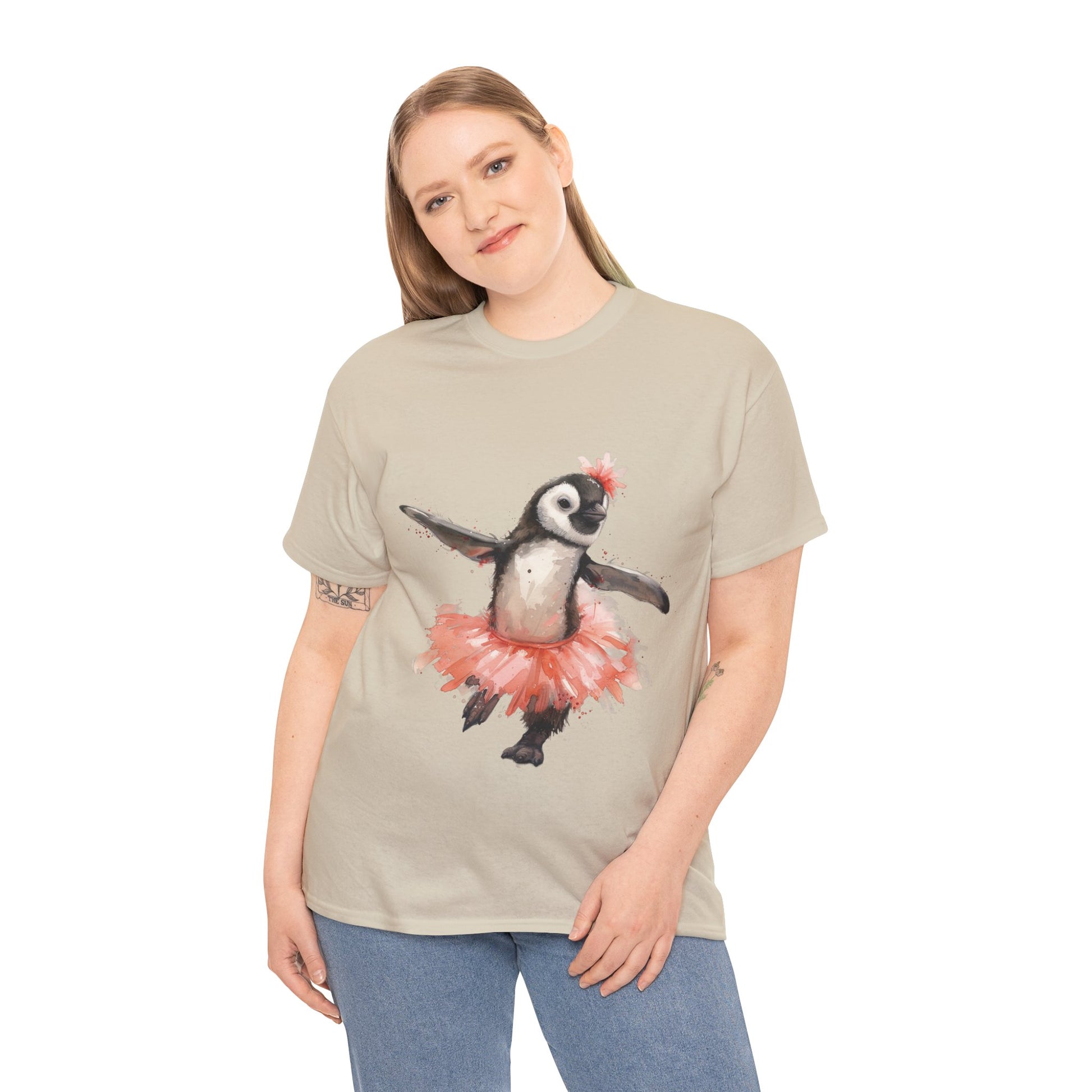Cute Penguin Ballerina T-shirt - Gnarly Ninja Printables