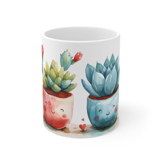 Adorable Succulents Mug 11oz - Gnarly Ninja Printables
