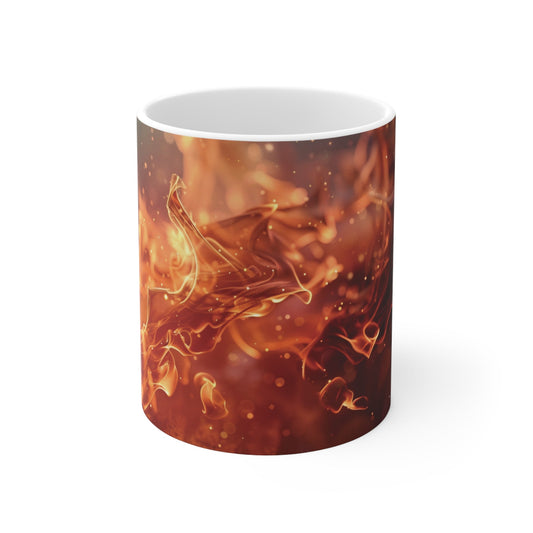 Blazing Inferno Mug 11oz - Gnarly Ninja Printables
