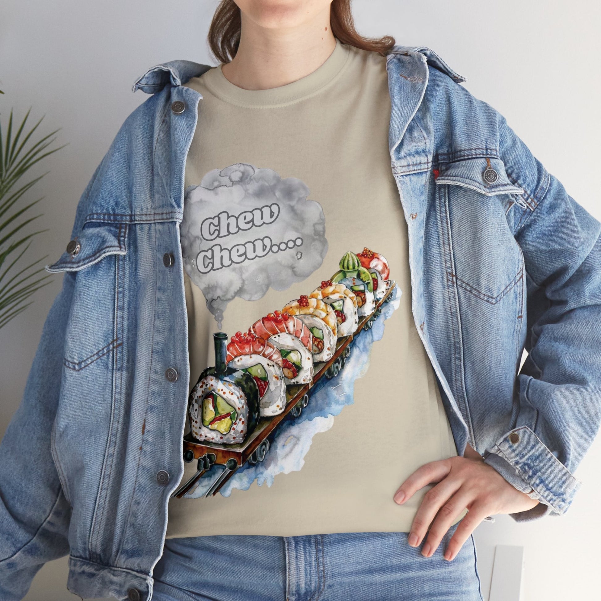 Chew Chew.... Sushi Train T-Shirt - Gnarly Ninja Printables