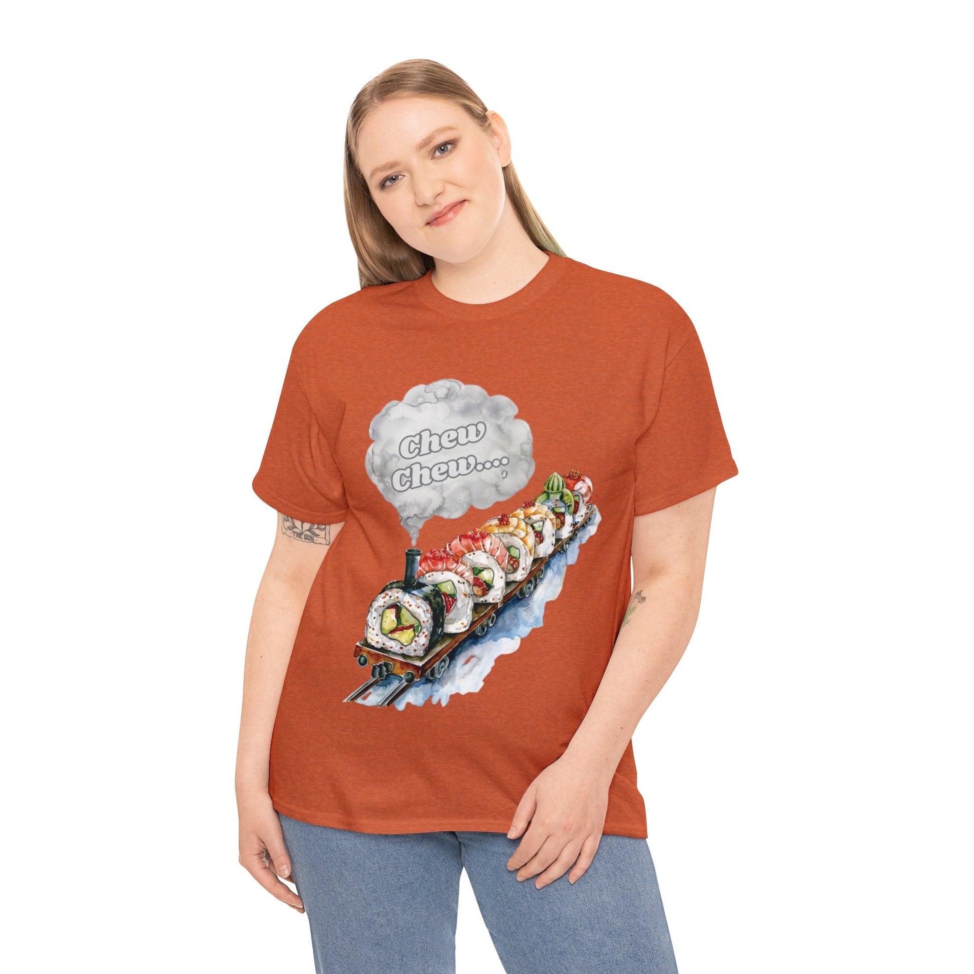 Chew Chew.... Sushi Train T-Shirt - Gnarly Ninja Printables