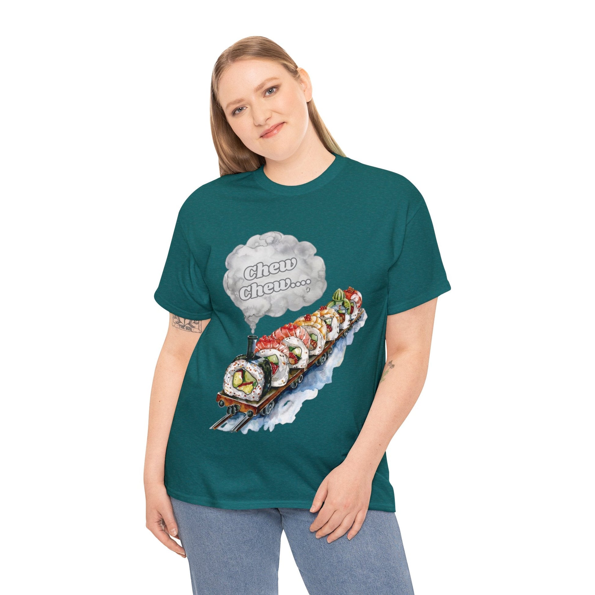 Chew Chew.... Sushi Train T-Shirt - Gnarly Ninja Printables