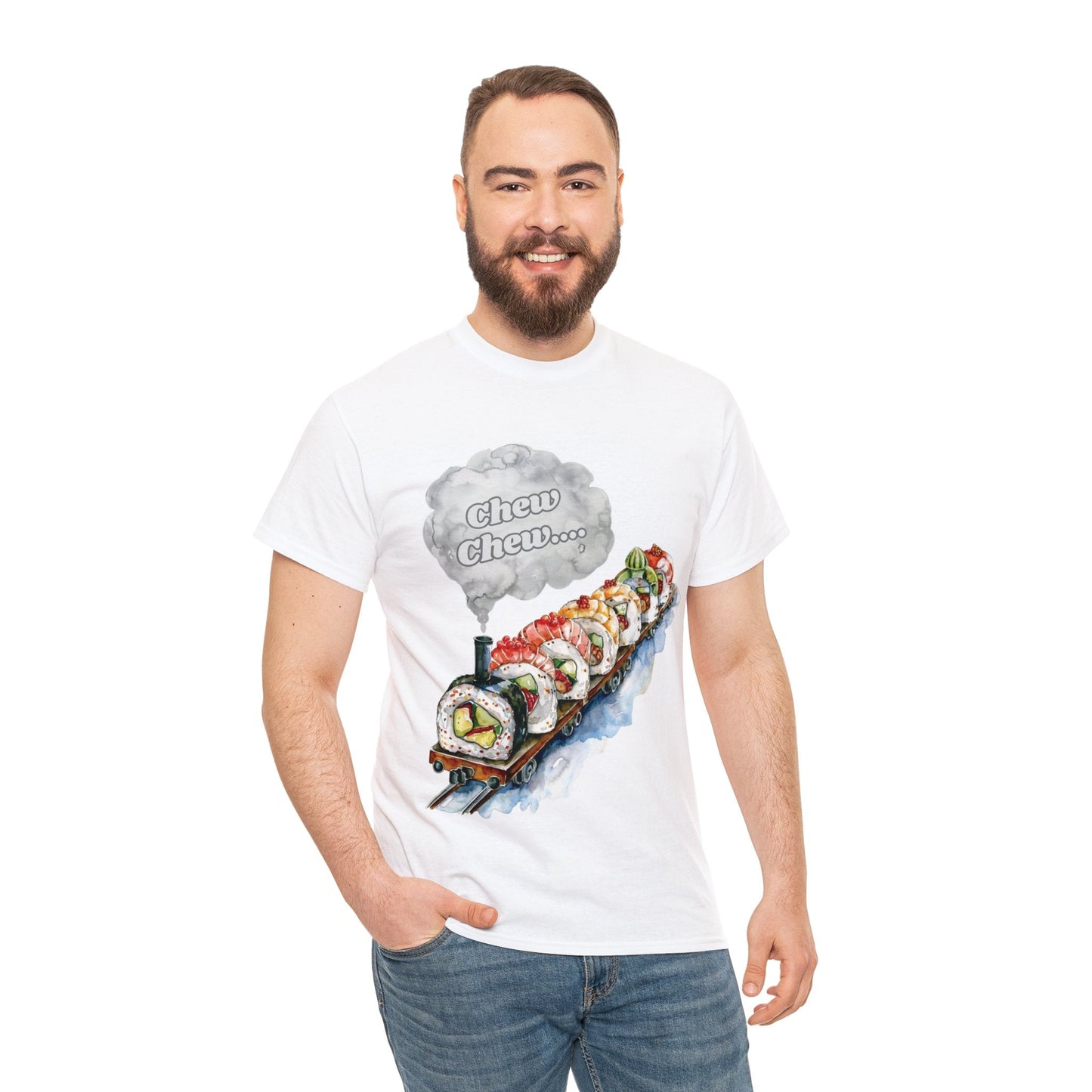 Chew Chew.... Sushi Train T-Shirt - Gnarly Ninja Printables