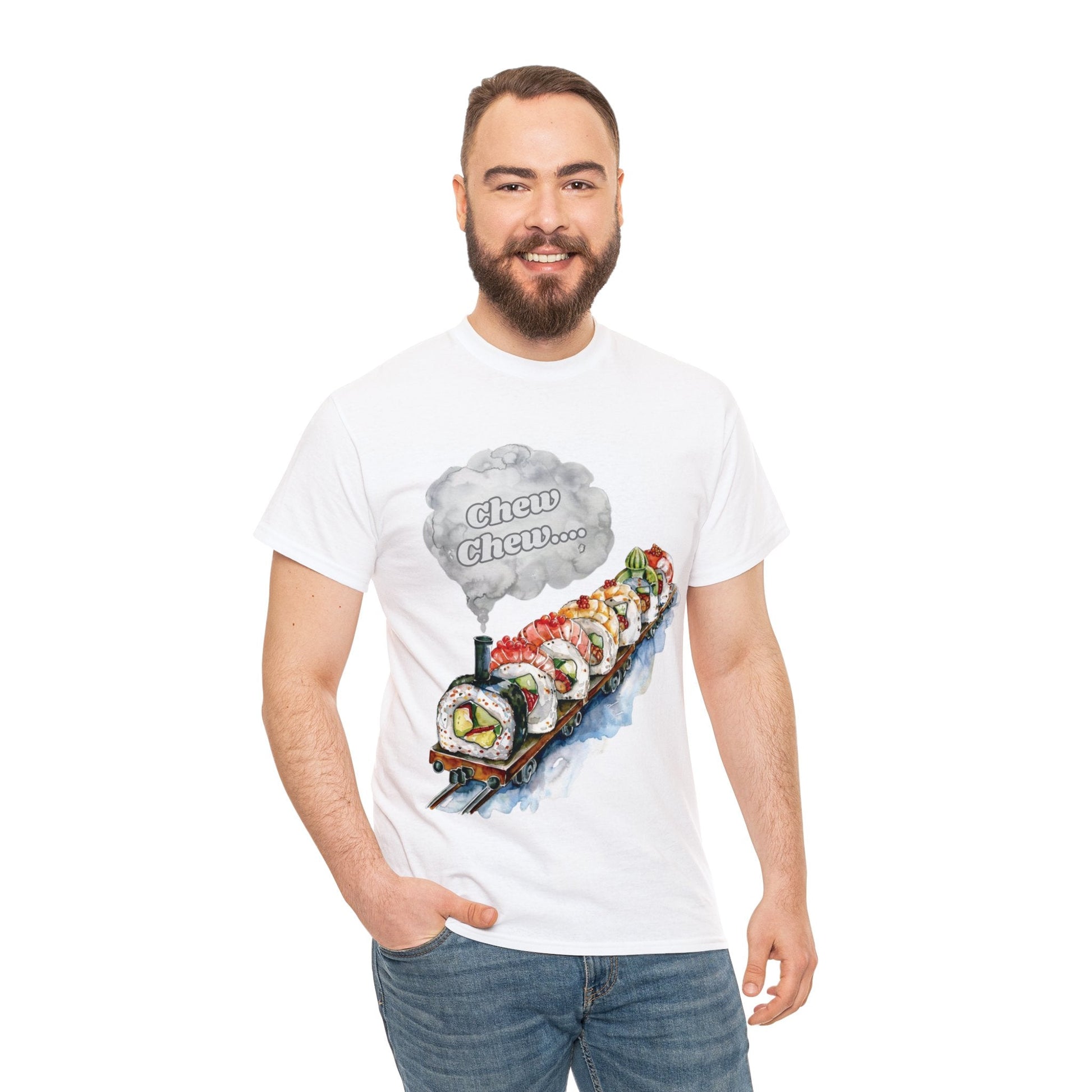 Chew Chew.... Sushi Train T-Shirt - Gnarly Ninja Printables