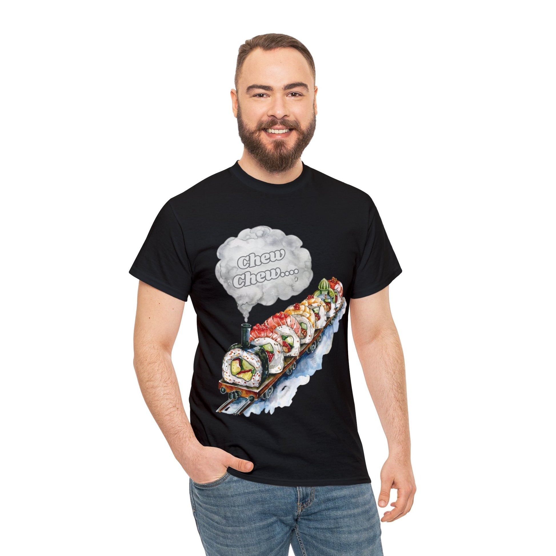 Chew Chew.... Sushi Train T-Shirt - Gnarly Ninja Printables