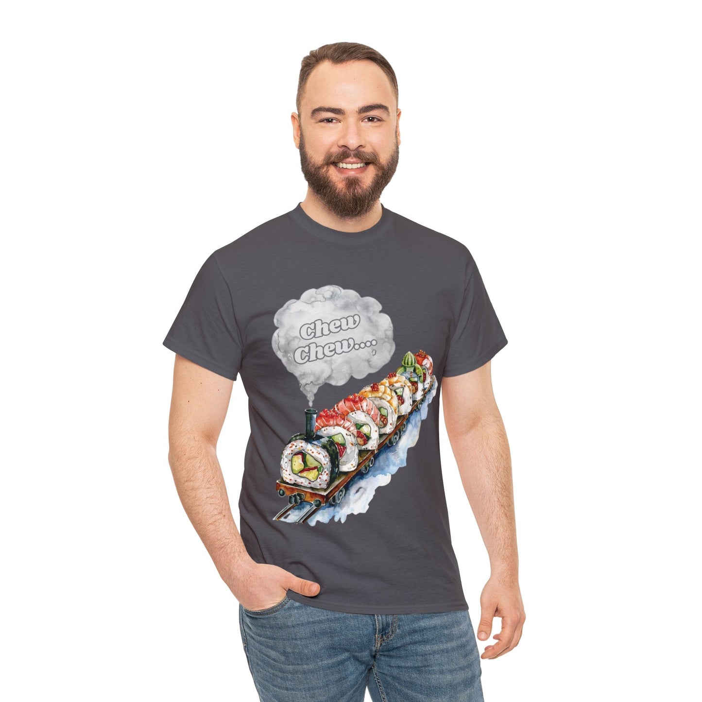 Chew Chew.... Sushi Train T-Shirt - Gnarly Ninja Printables