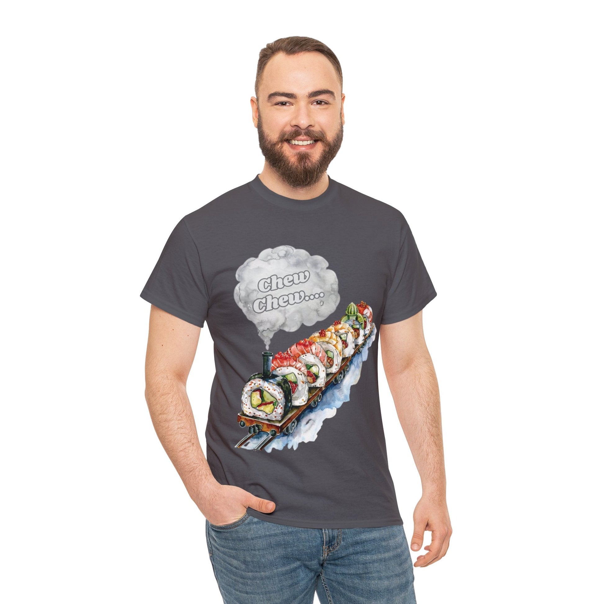 Chew Chew.... Sushi Train T-Shirt - Gnarly Ninja Printables