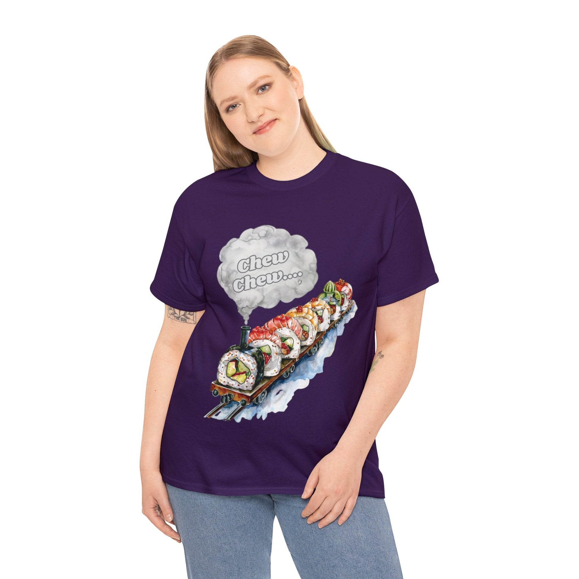 Chew Chew.... Sushi Train T-Shirt - Gnarly Ninja Printables