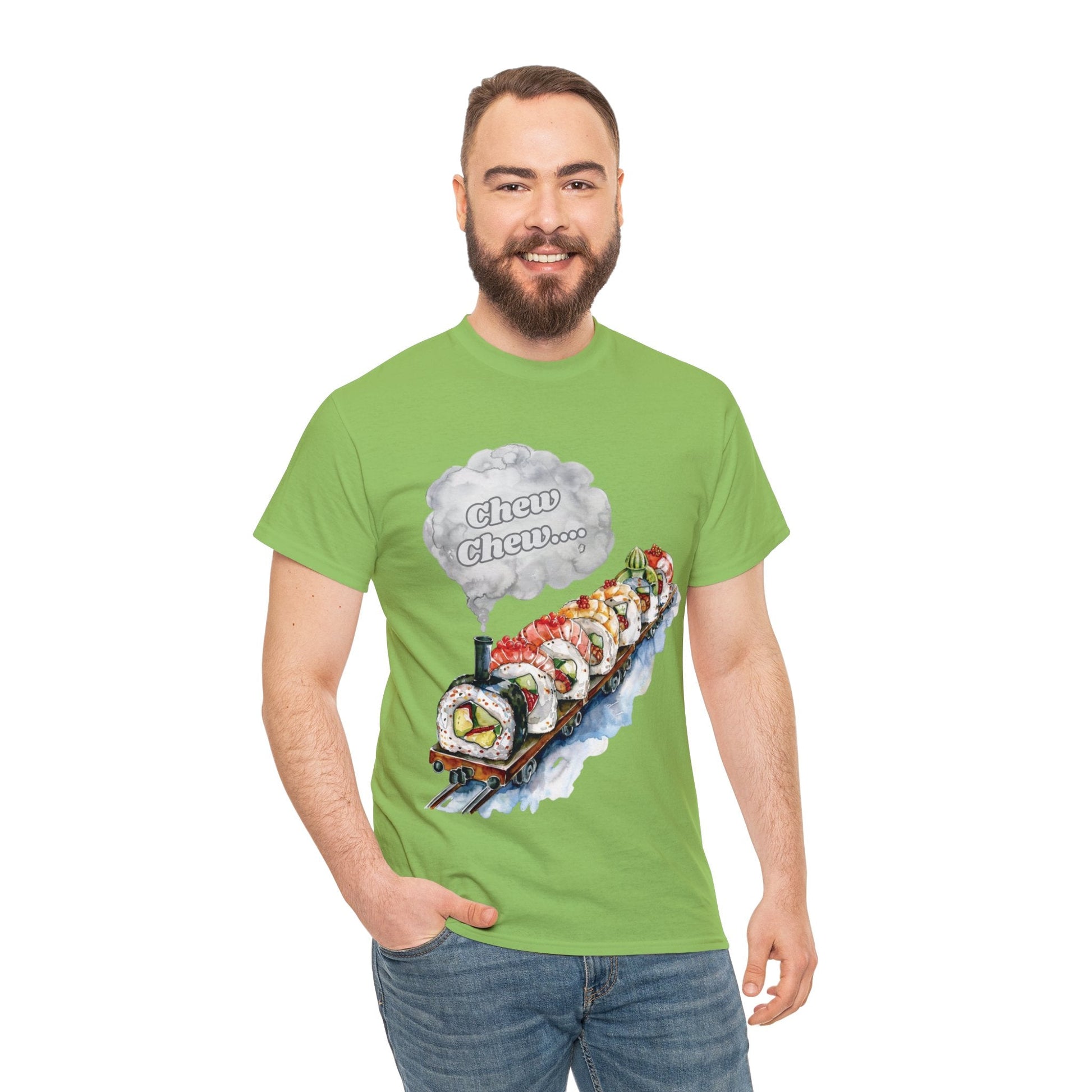 Chew Chew.... Sushi Train T-Shirt - Gnarly Ninja Printables