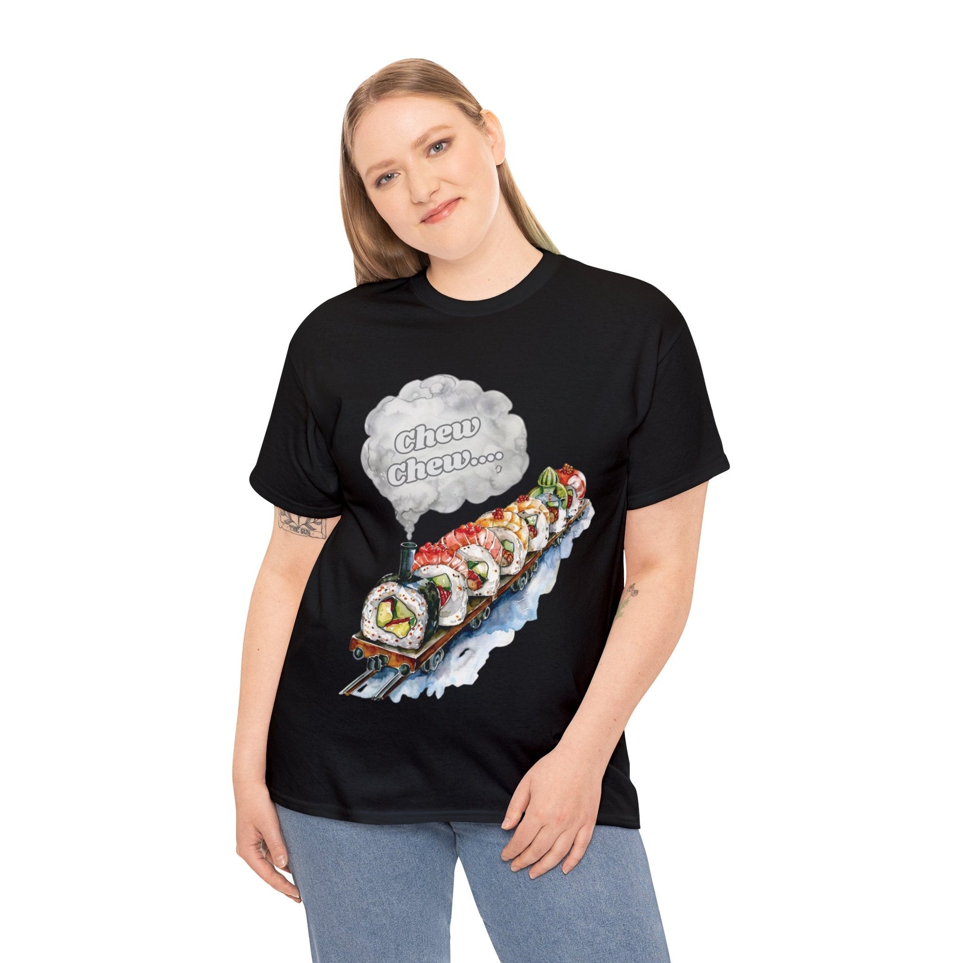Chew Chew.... Sushi Train T-Shirt - Gnarly Ninja Printables