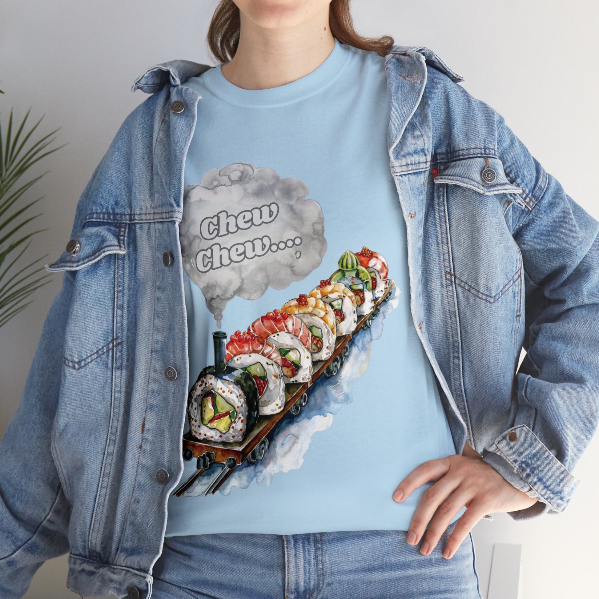 Chew Chew.... Sushi Train T-Shirt - Gnarly Ninja Printables