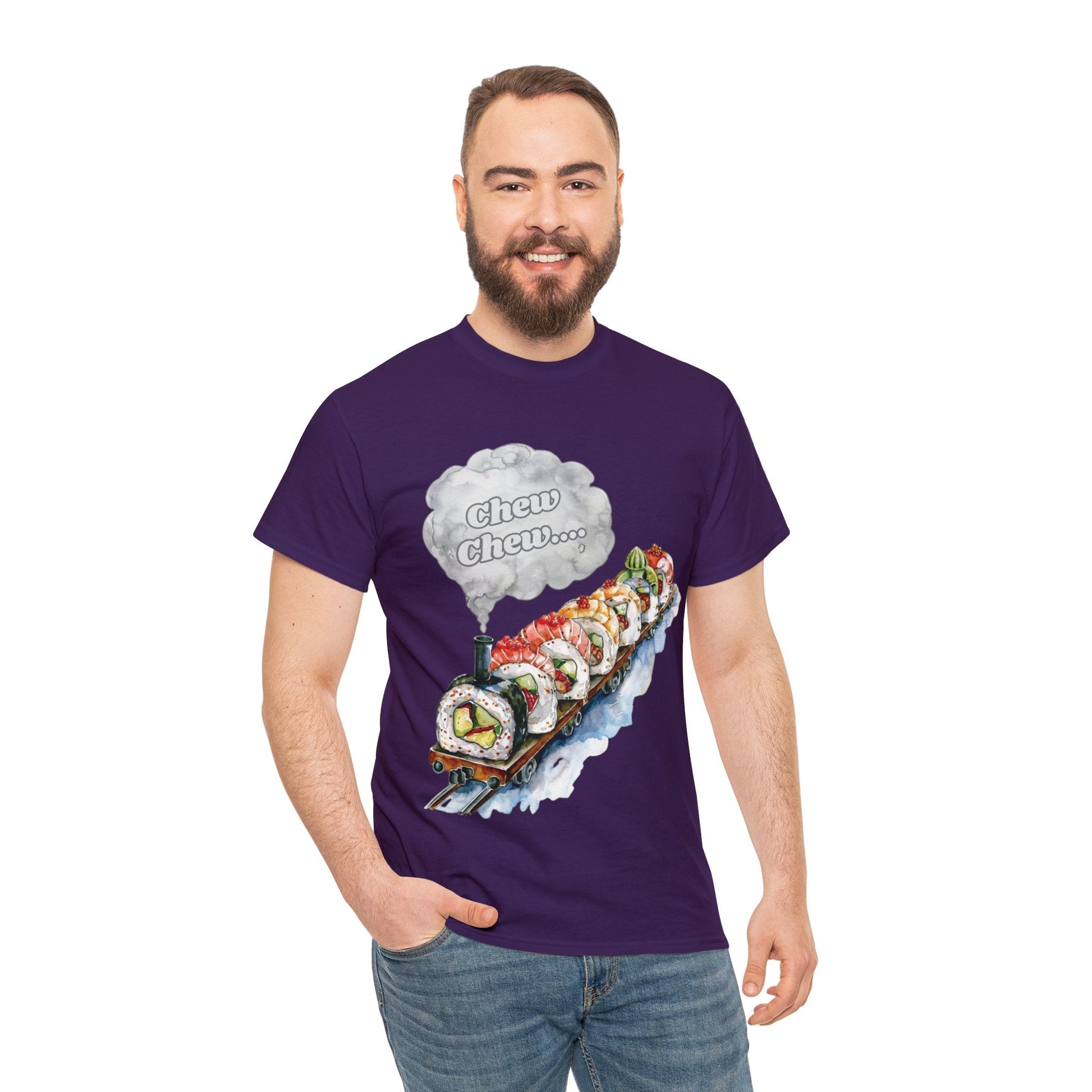 Chew Chew.... Sushi Train T-Shirt - Gnarly Ninja Printables