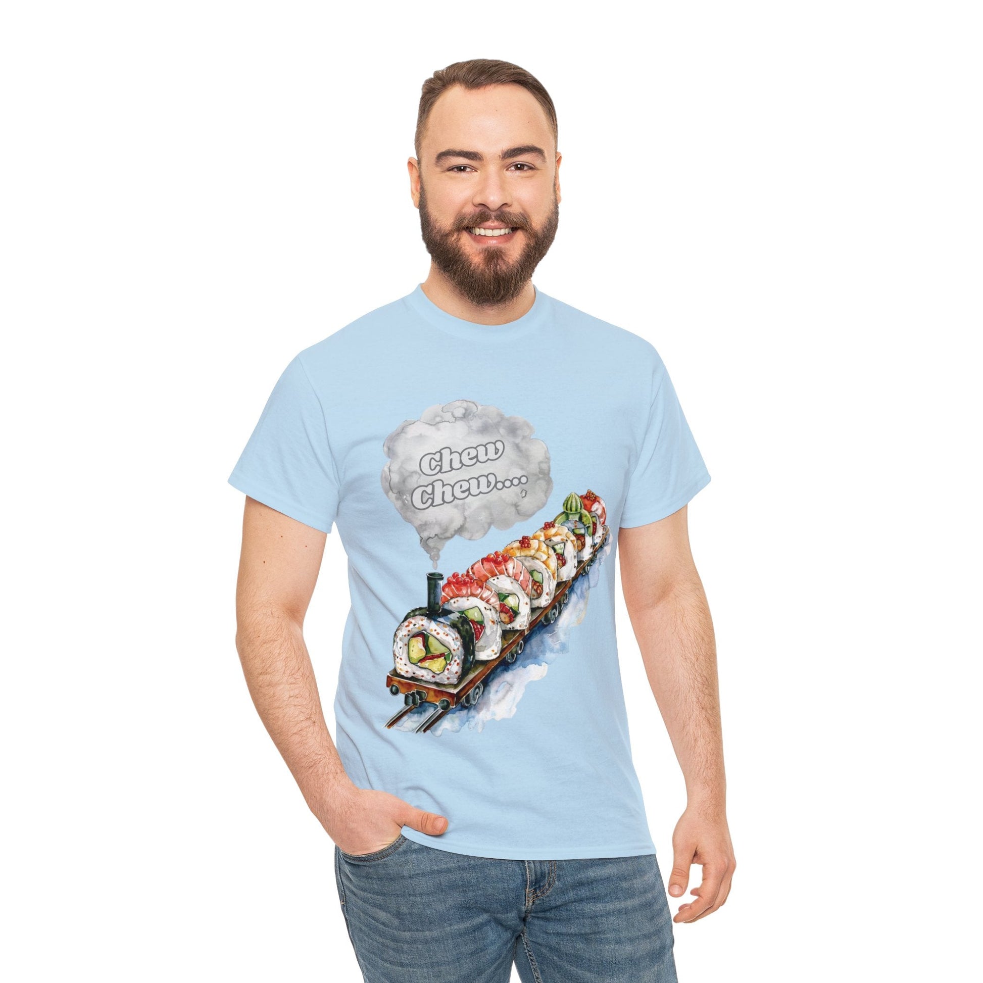 Chew Chew.... Sushi Train T-Shirt - Gnarly Ninja Printables