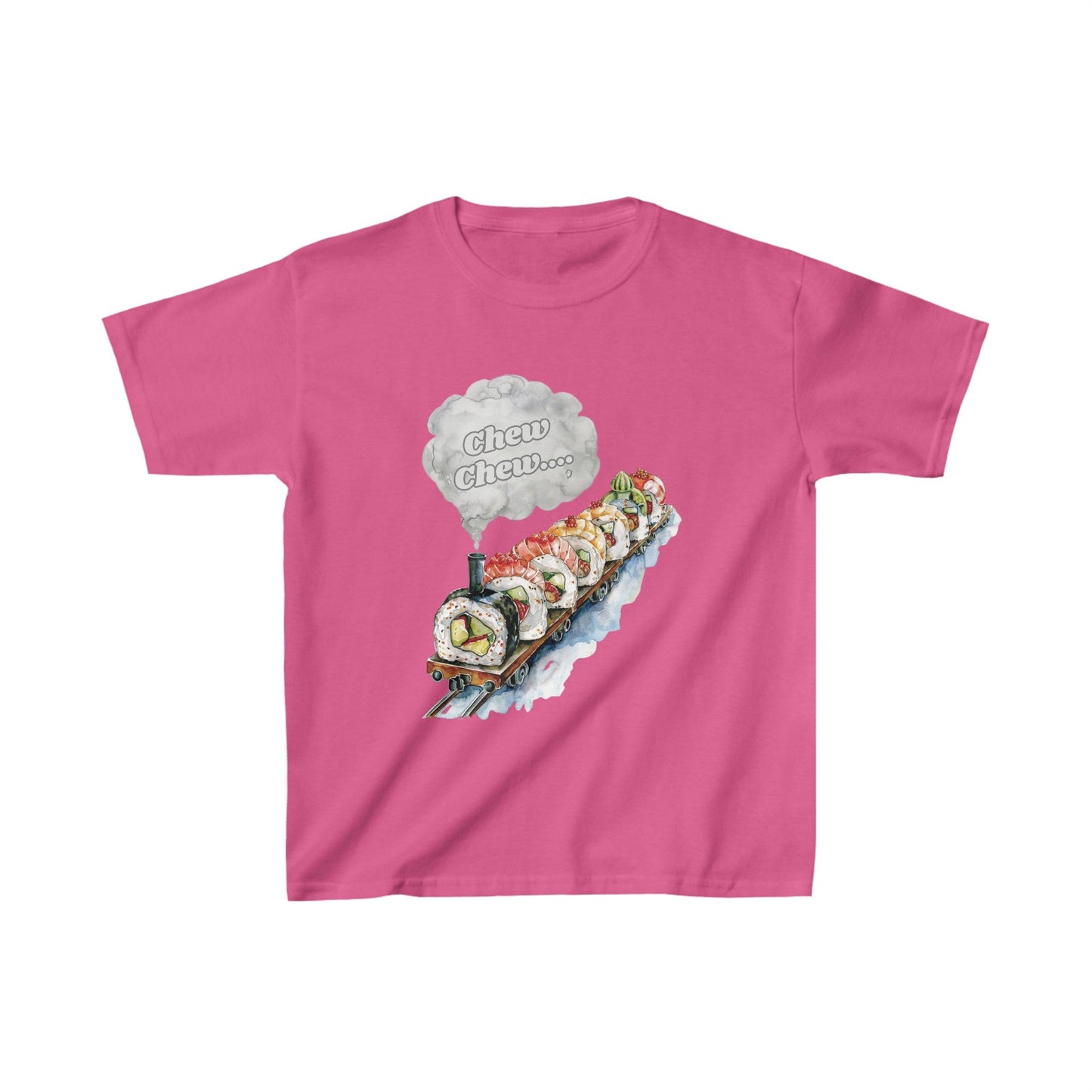 Chew Chew.... Sushi Train T-Shirt *KIDS' - Gnarly Ninja Printables