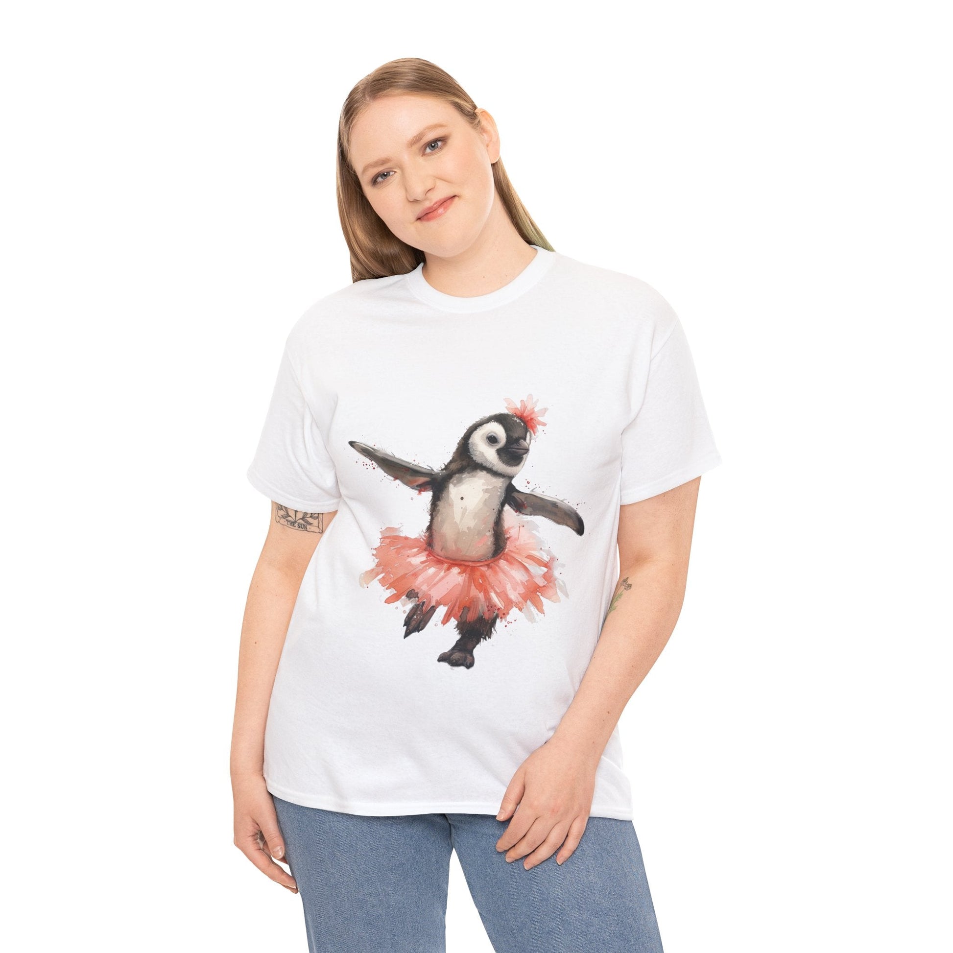 Cute Penguin Ballerina T-shirt - Gnarly Ninja Printables