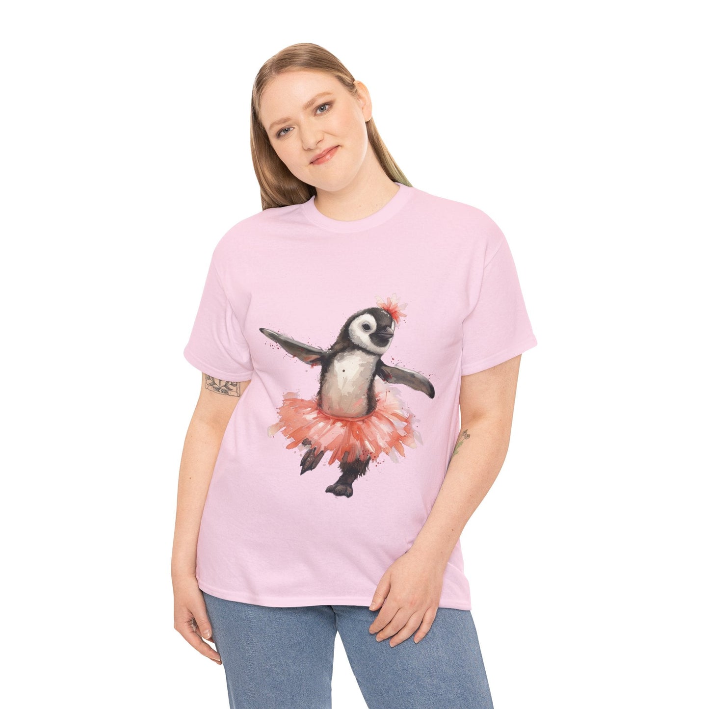 Cute Penguin Ballerina T-shirt - Gnarly Ninja Printables