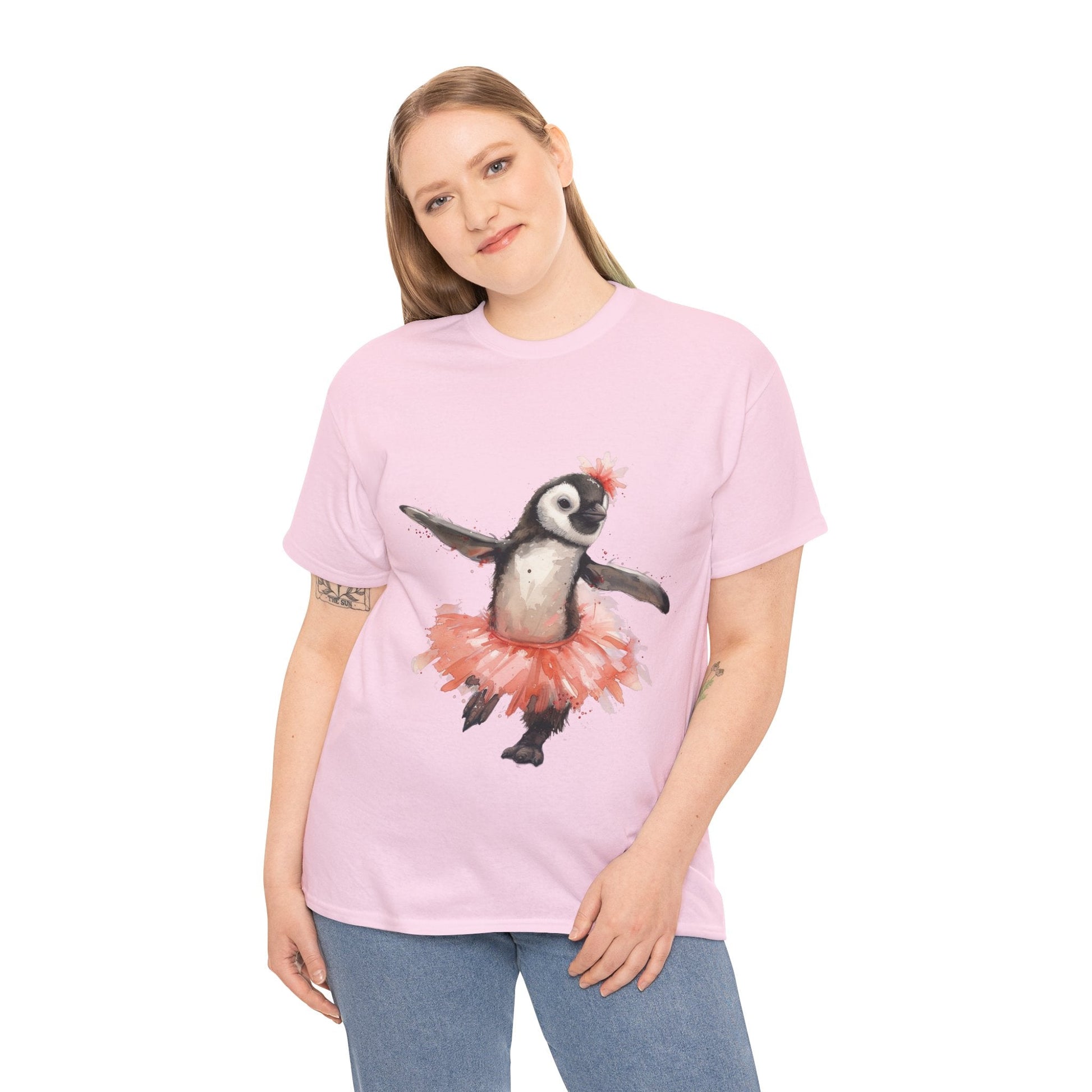 Cute Penguin Ballerina T-shirt - Gnarly Ninja Printables