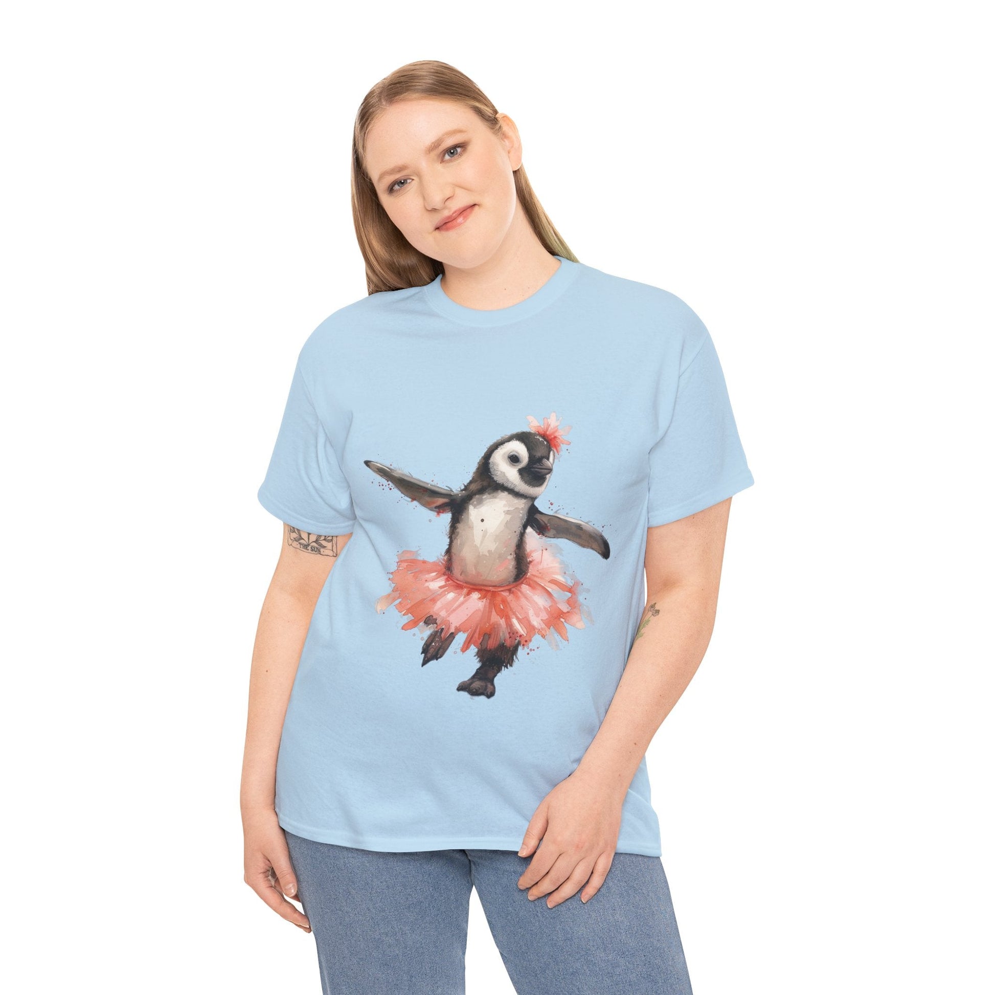 Cute Penguin Ballerina T-shirt - Gnarly Ninja Printables