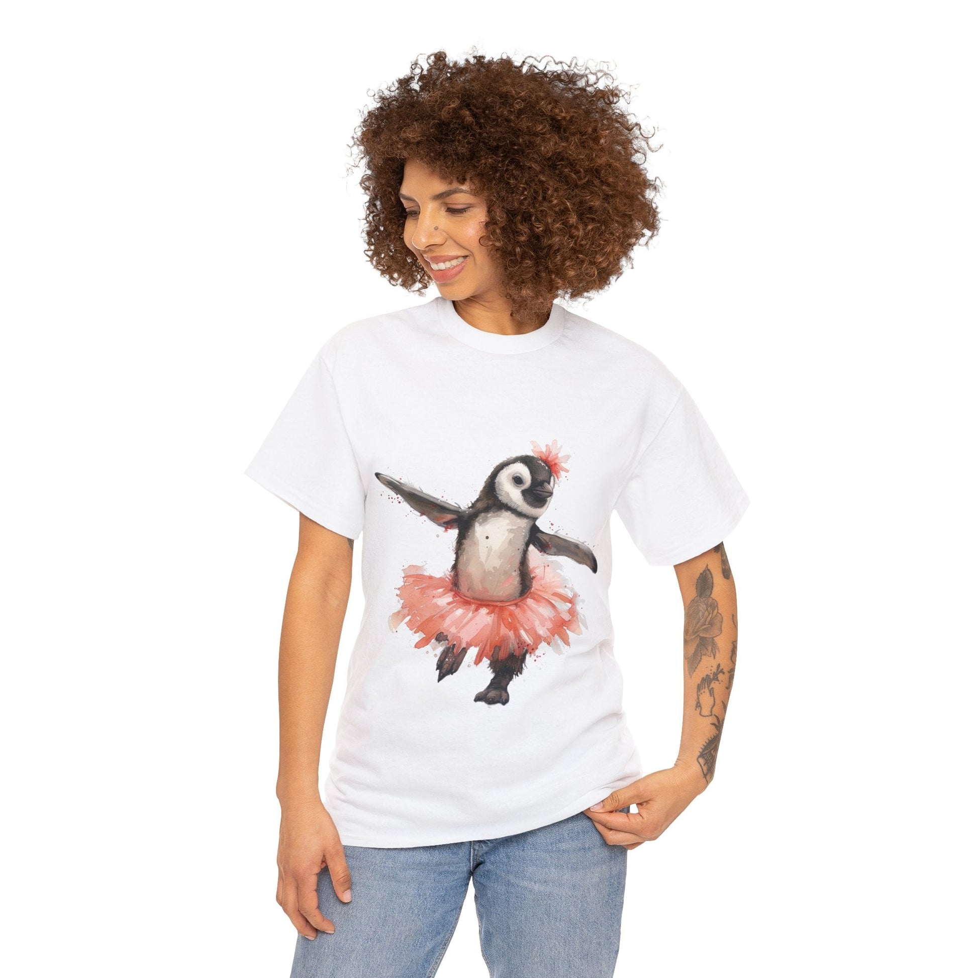 Cute Penguin Ballerina T-shirt - Gnarly Ninja Printables