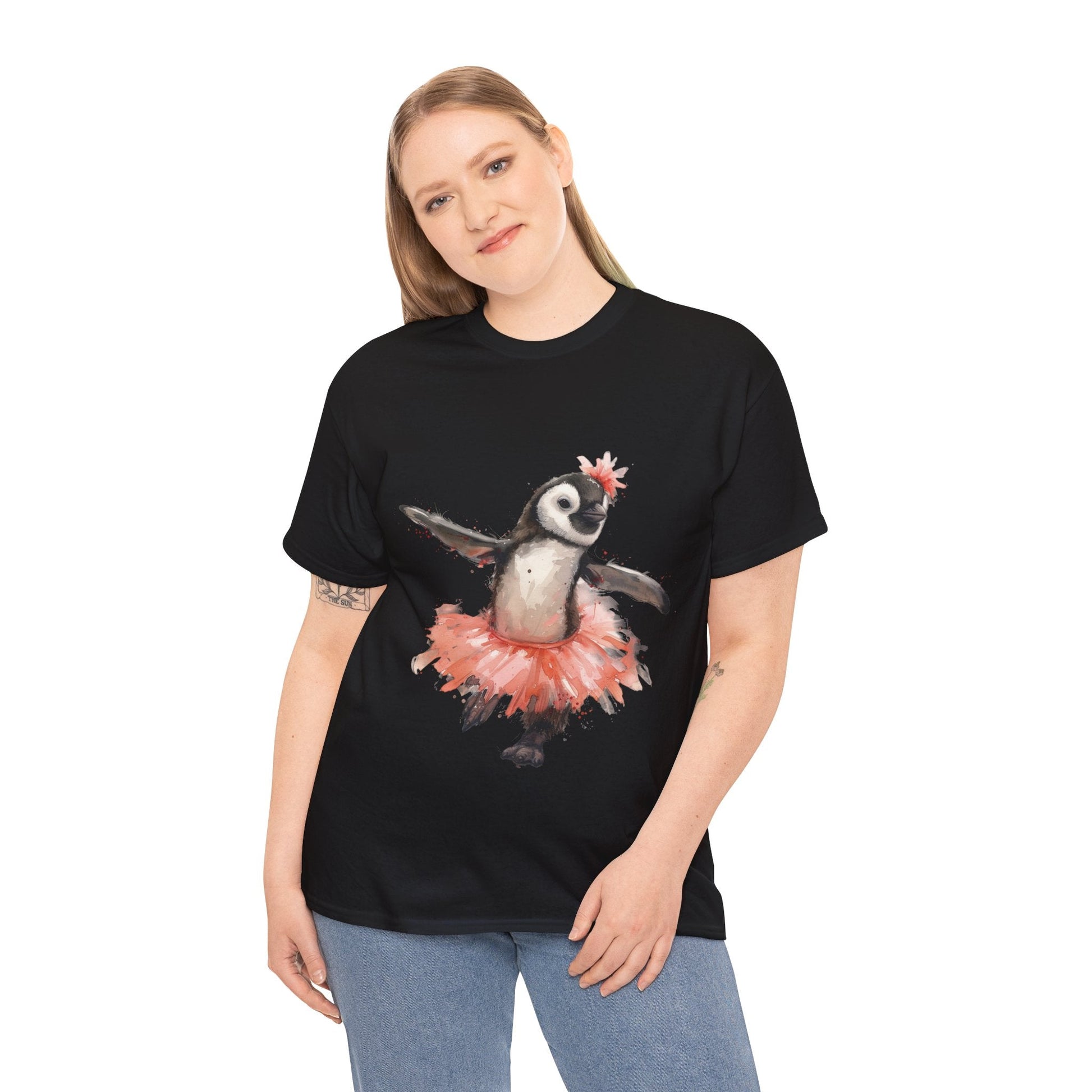 Cute Penguin Ballerina T-shirt - Gnarly Ninja Printables