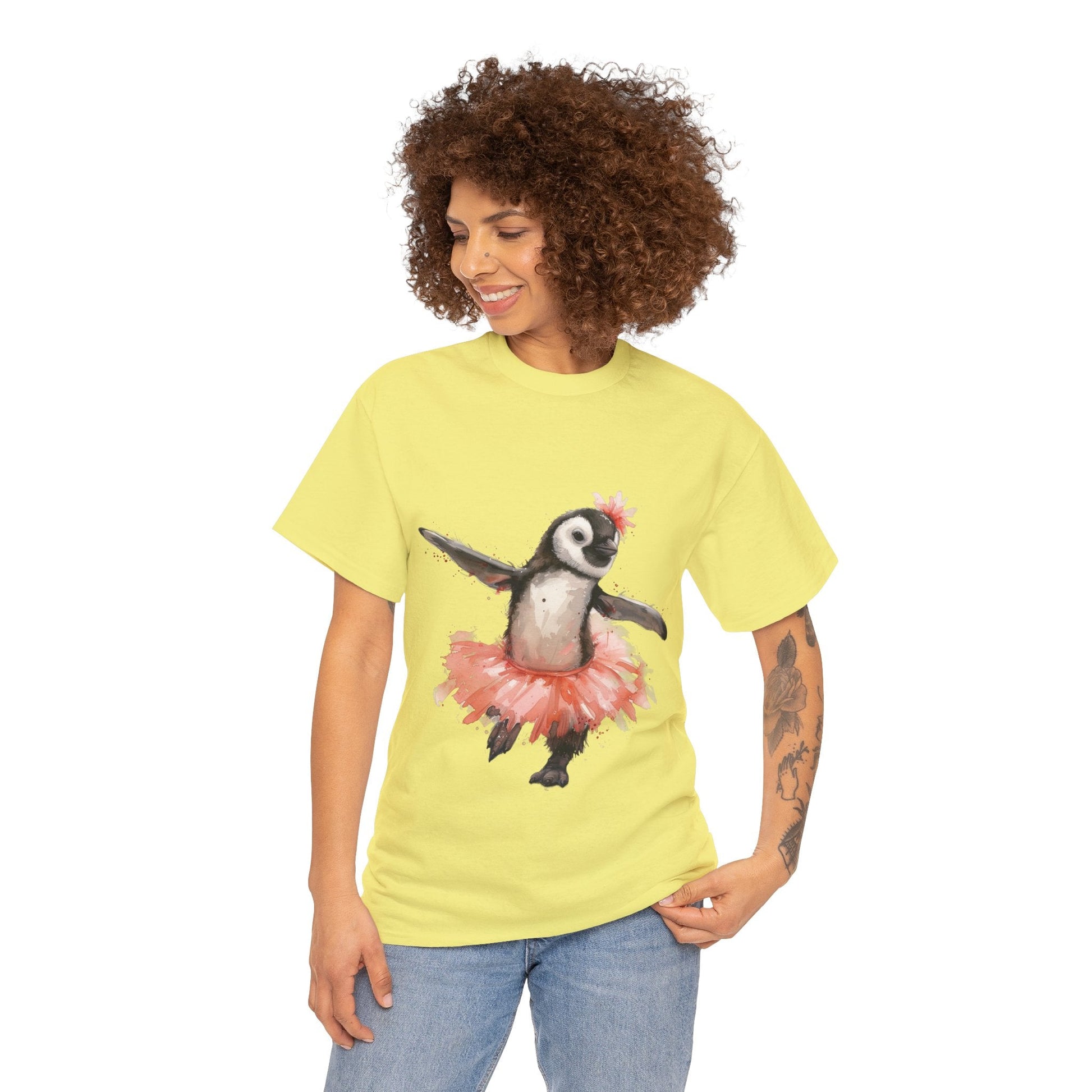 Cute Penguin Ballerina T-shirt - Gnarly Ninja Printables
