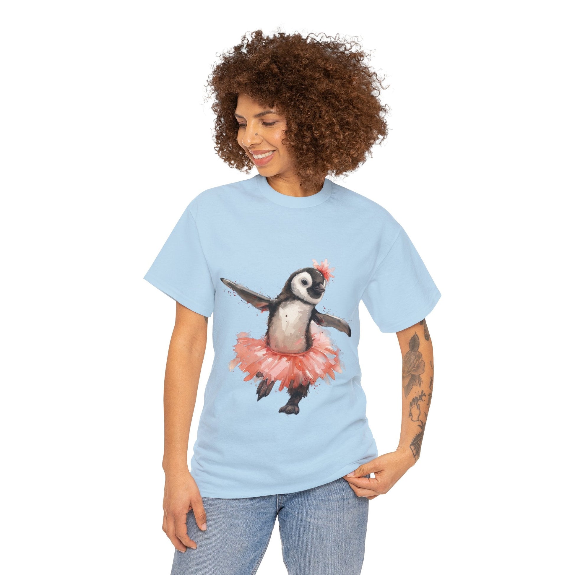 Cute Penguin Ballerina T-shirt - Gnarly Ninja Printables