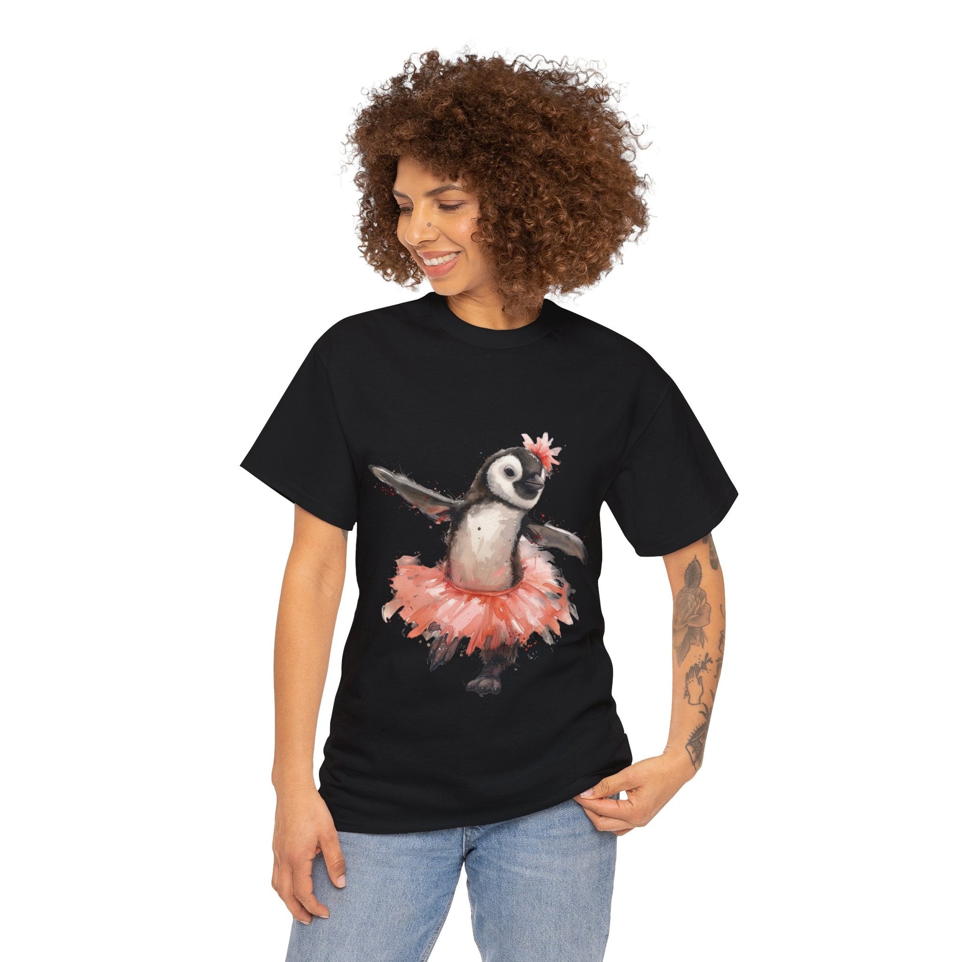 Cute Penguin Ballerina T-shirt - Gnarly Ninja Printables