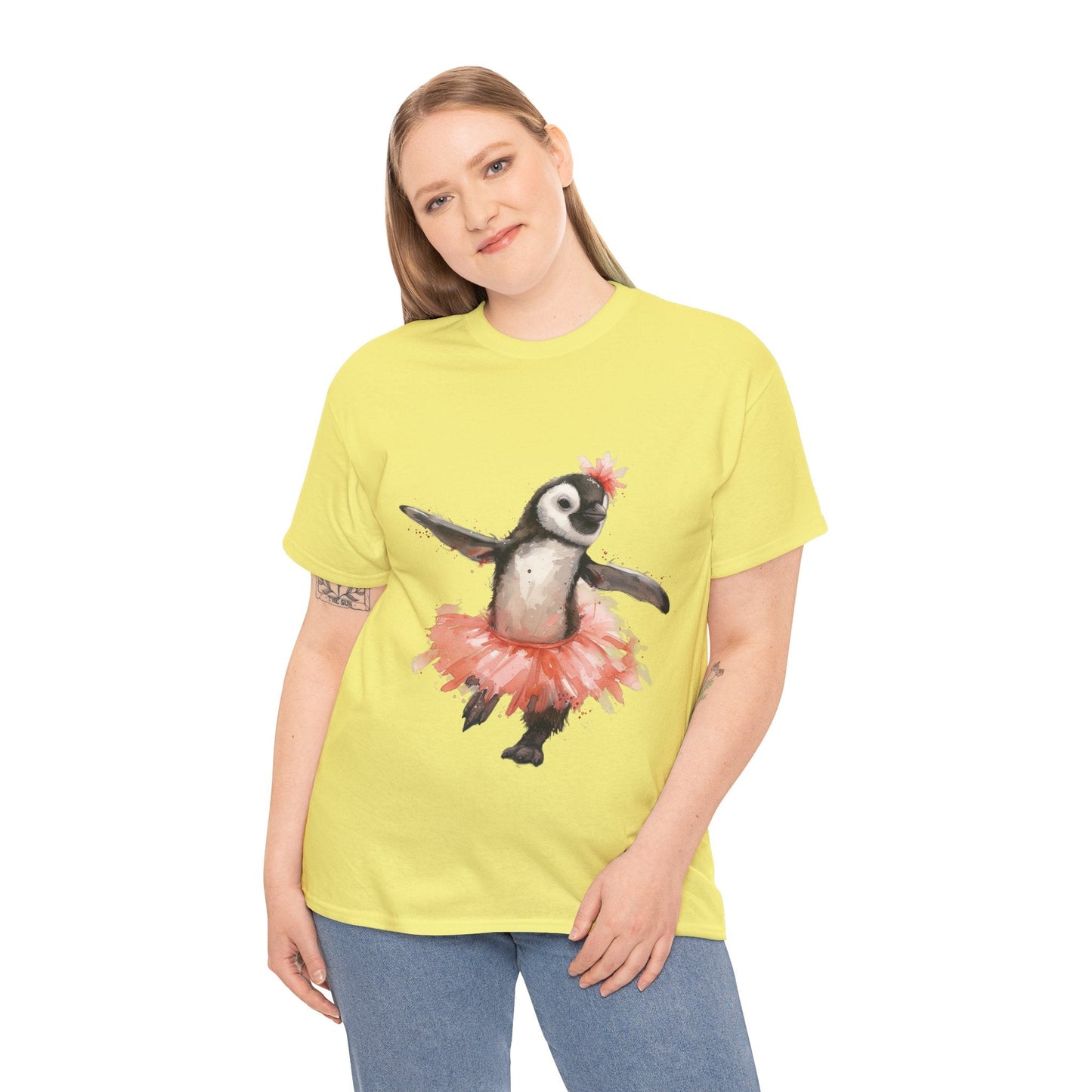 Cute Penguin Ballerina T-shirt - Gnarly Ninja Printables