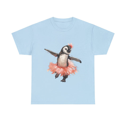 Cute Penguin Ballerina T-shirt - Gnarly Ninja Printables