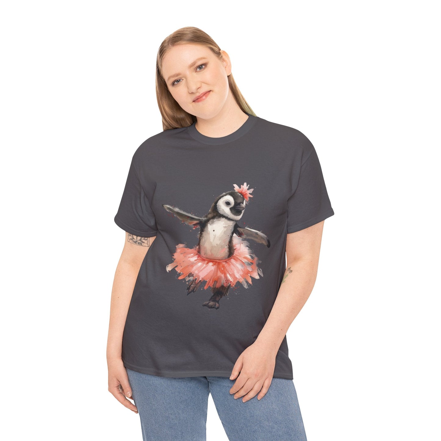 Cute Penguin Ballerina T-shirt - Gnarly Ninja Printables