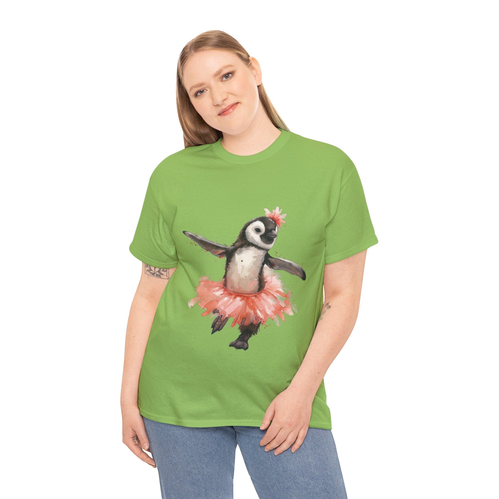 Cute Penguin Ballerina T-shirt - Gnarly Ninja Printables