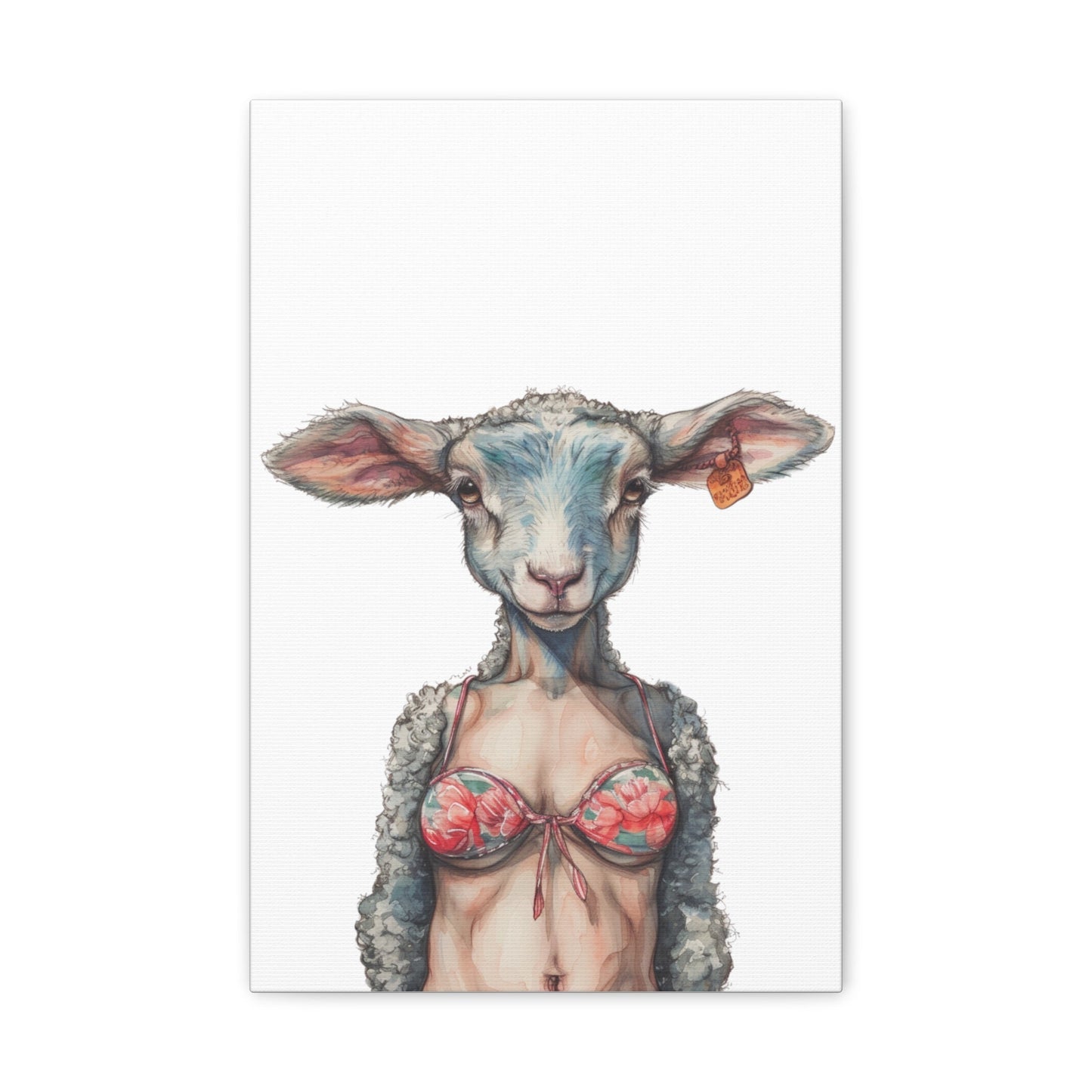 Lamb Bikini Canvas - Gnarly Ninja Printables