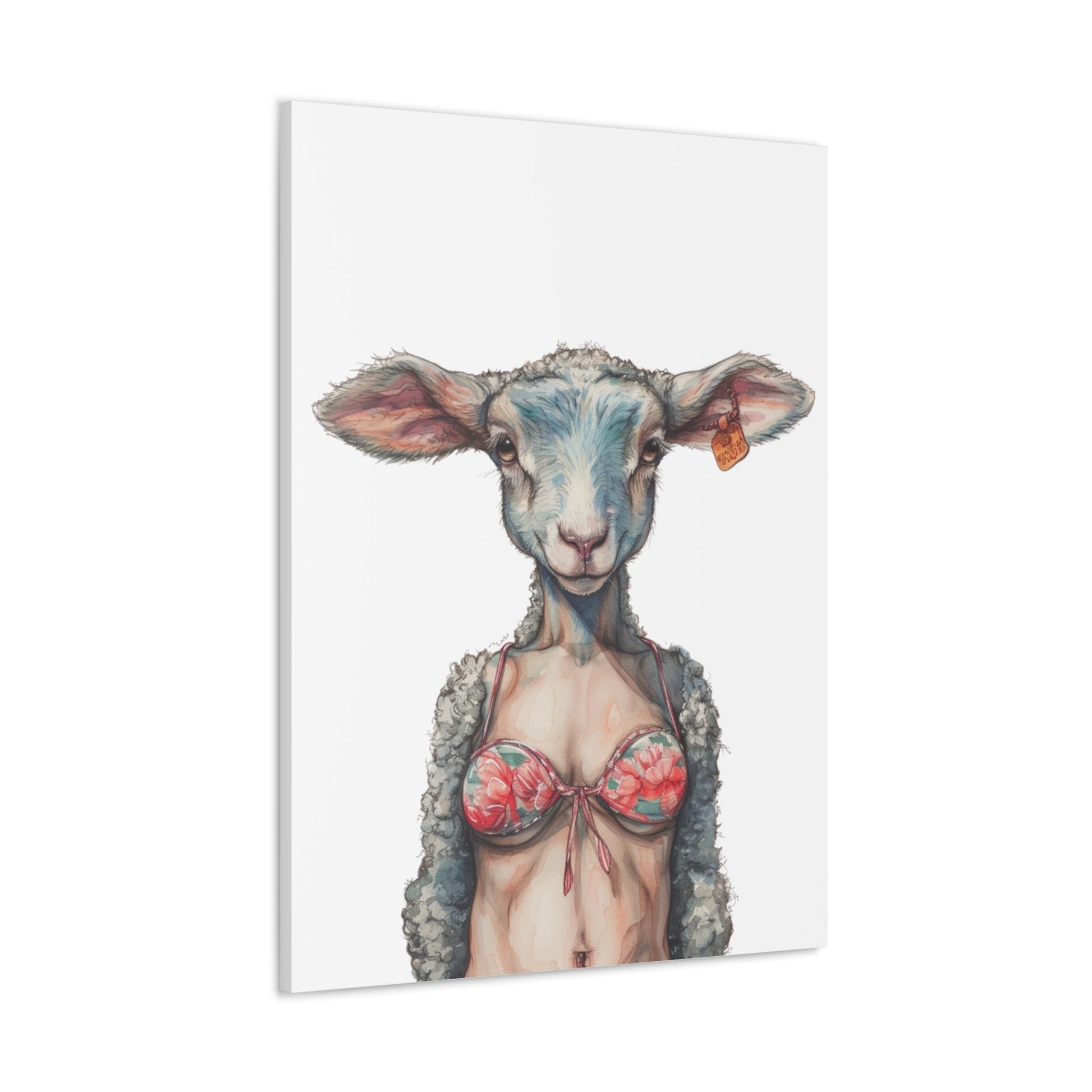 Lamb Bikini Canvas - Gnarly Ninja Printables
