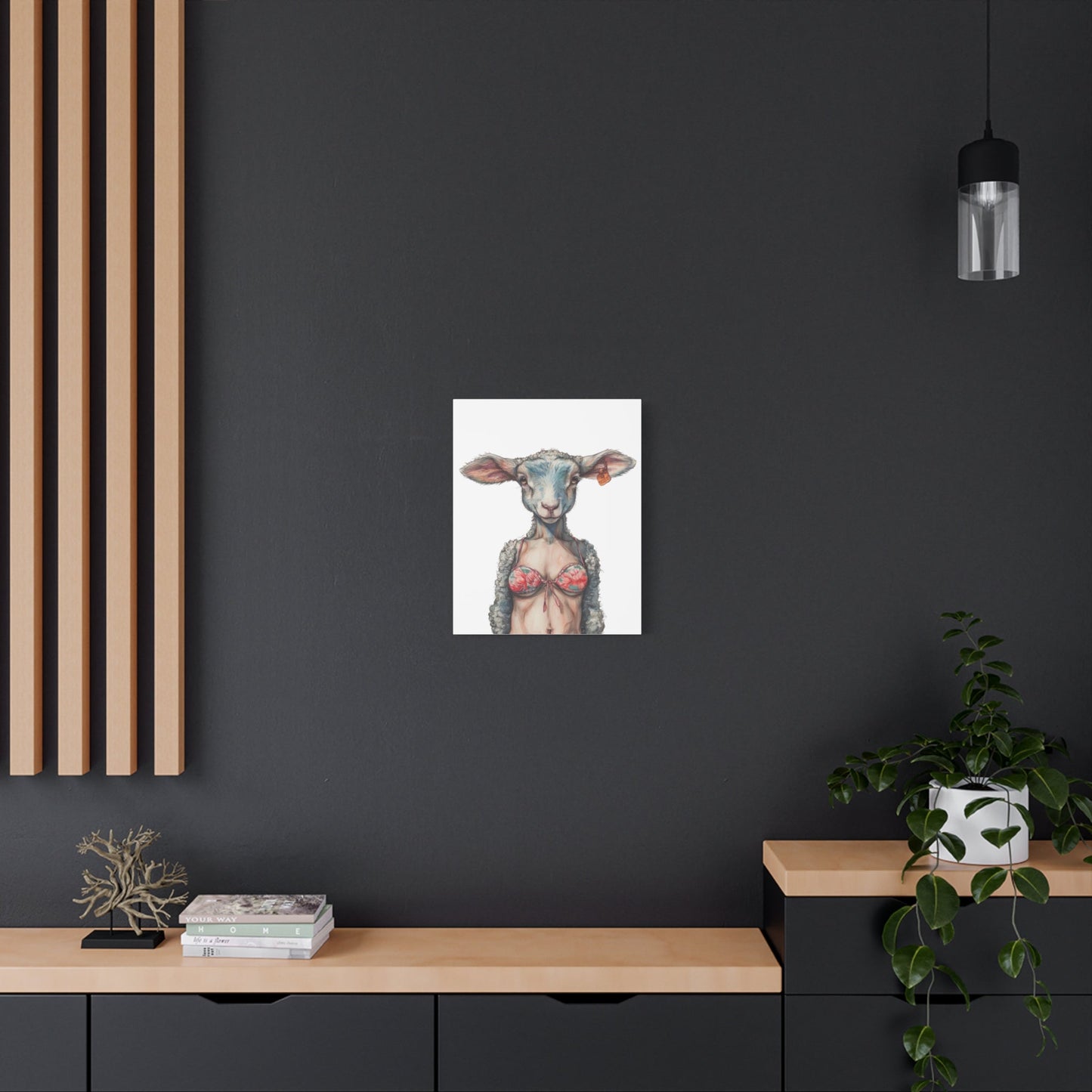 Lamb Bikini Canvas - Gnarly Ninja Printables