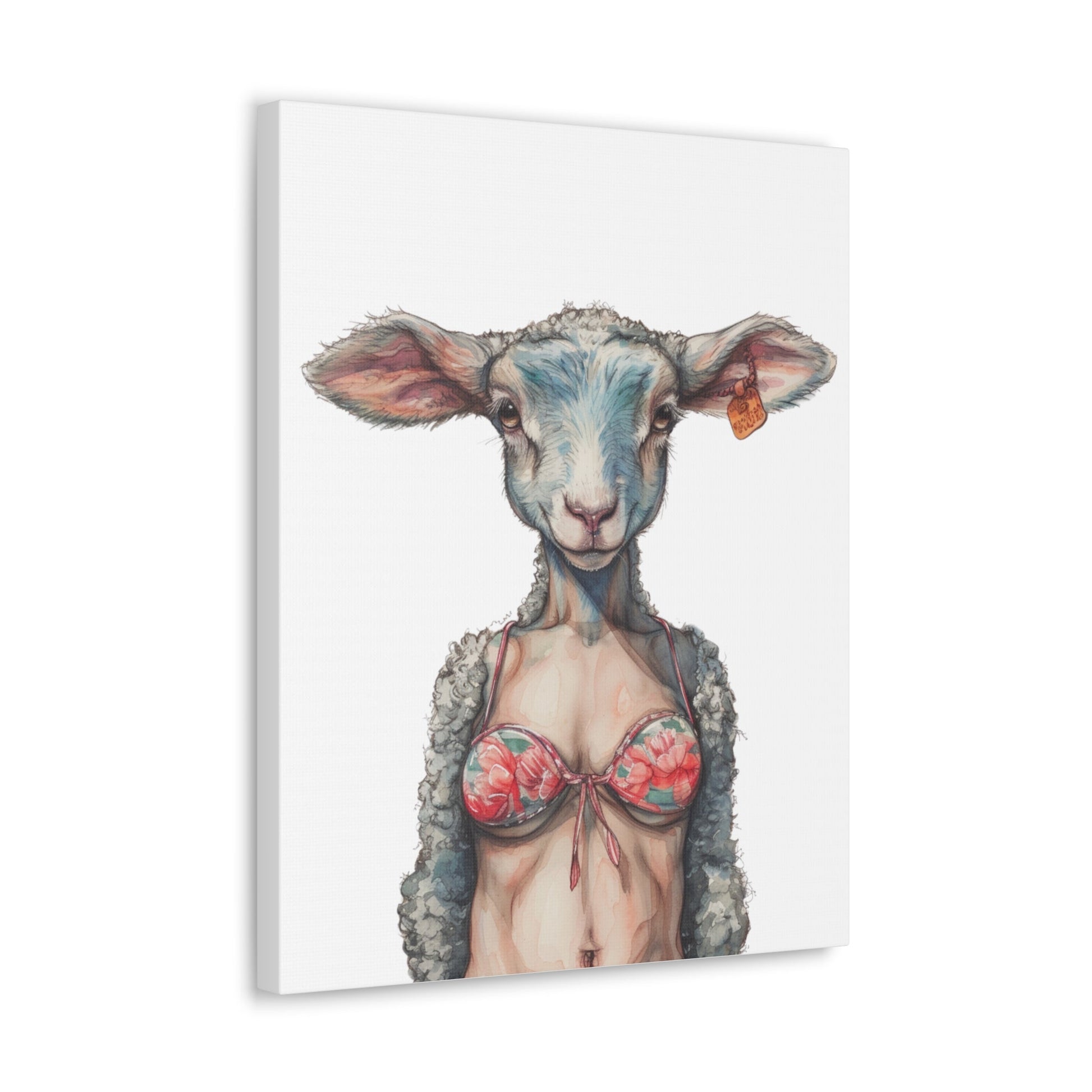 Lamb Bikini Canvas - Gnarly Ninja Printables