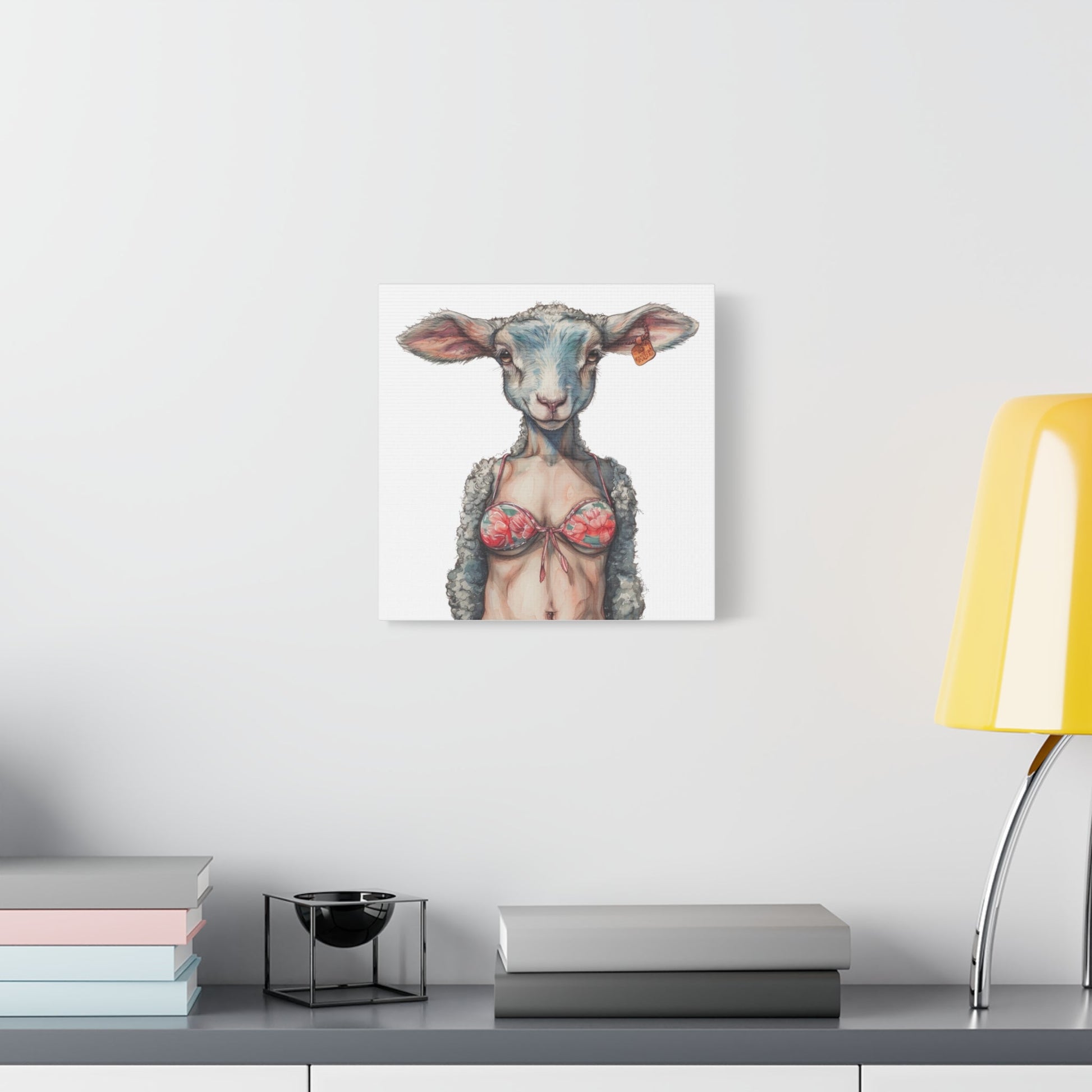 Lamb Bikini Canvas - Gnarly Ninja Printables