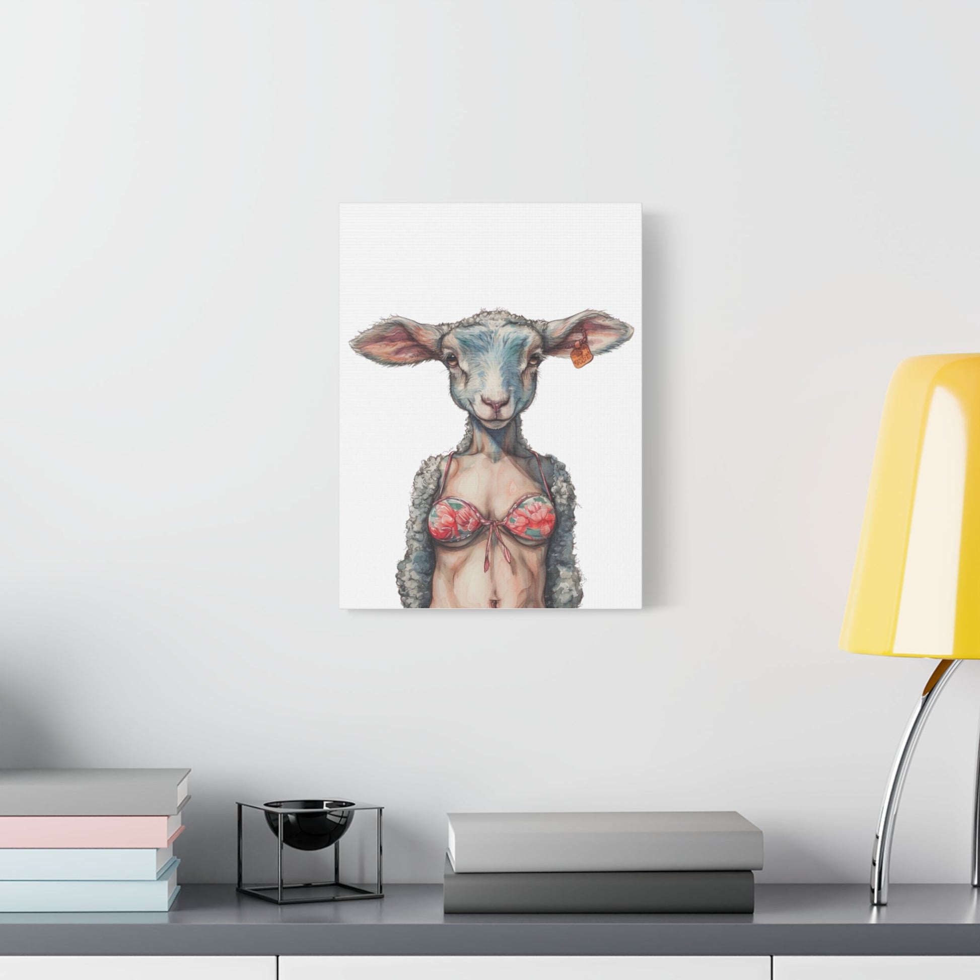 Lamb Bikini Canvas - Gnarly Ninja Printables