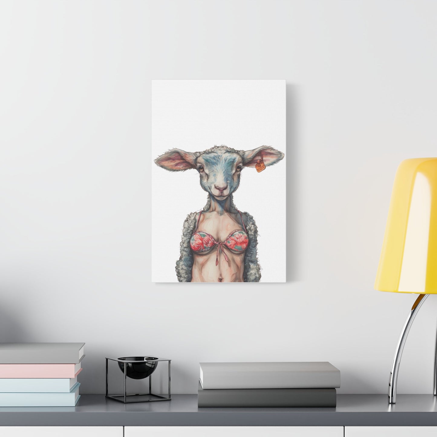 Lamb Bikini Canvas - Gnarly Ninja Printables
