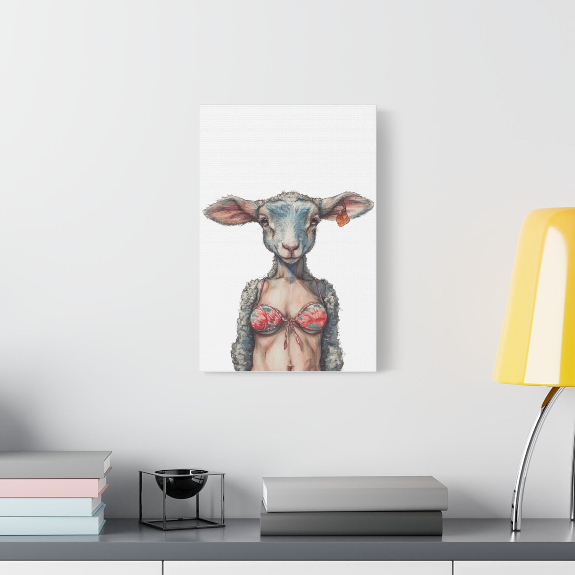 Lamb Bikini Canvas - Gnarly Ninja Printables